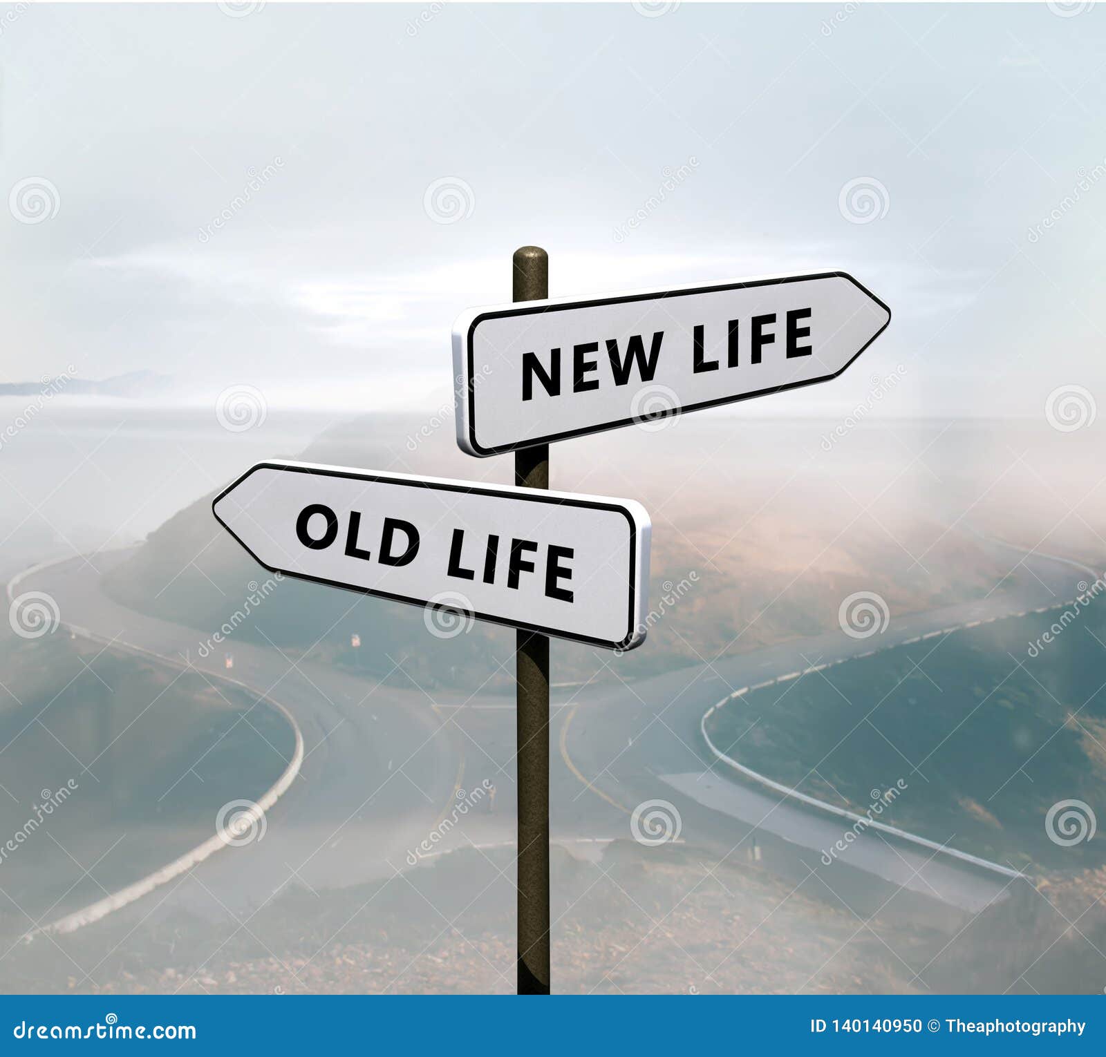 new life vs old life sign