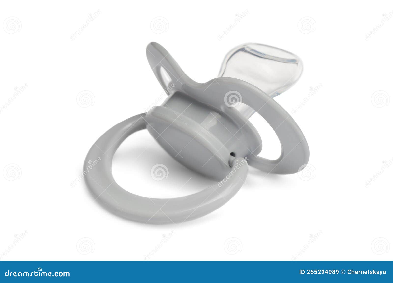 New Light Grey Baby Pacifier Isolated on White Stock Image Image of