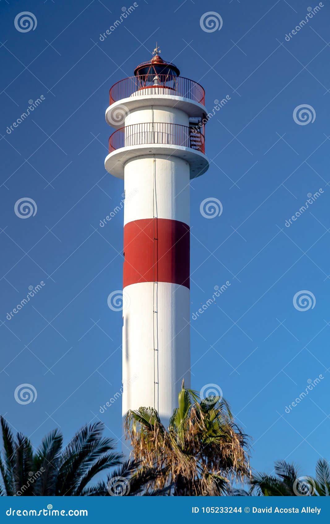 lighthouse in rota, cadiz, spain