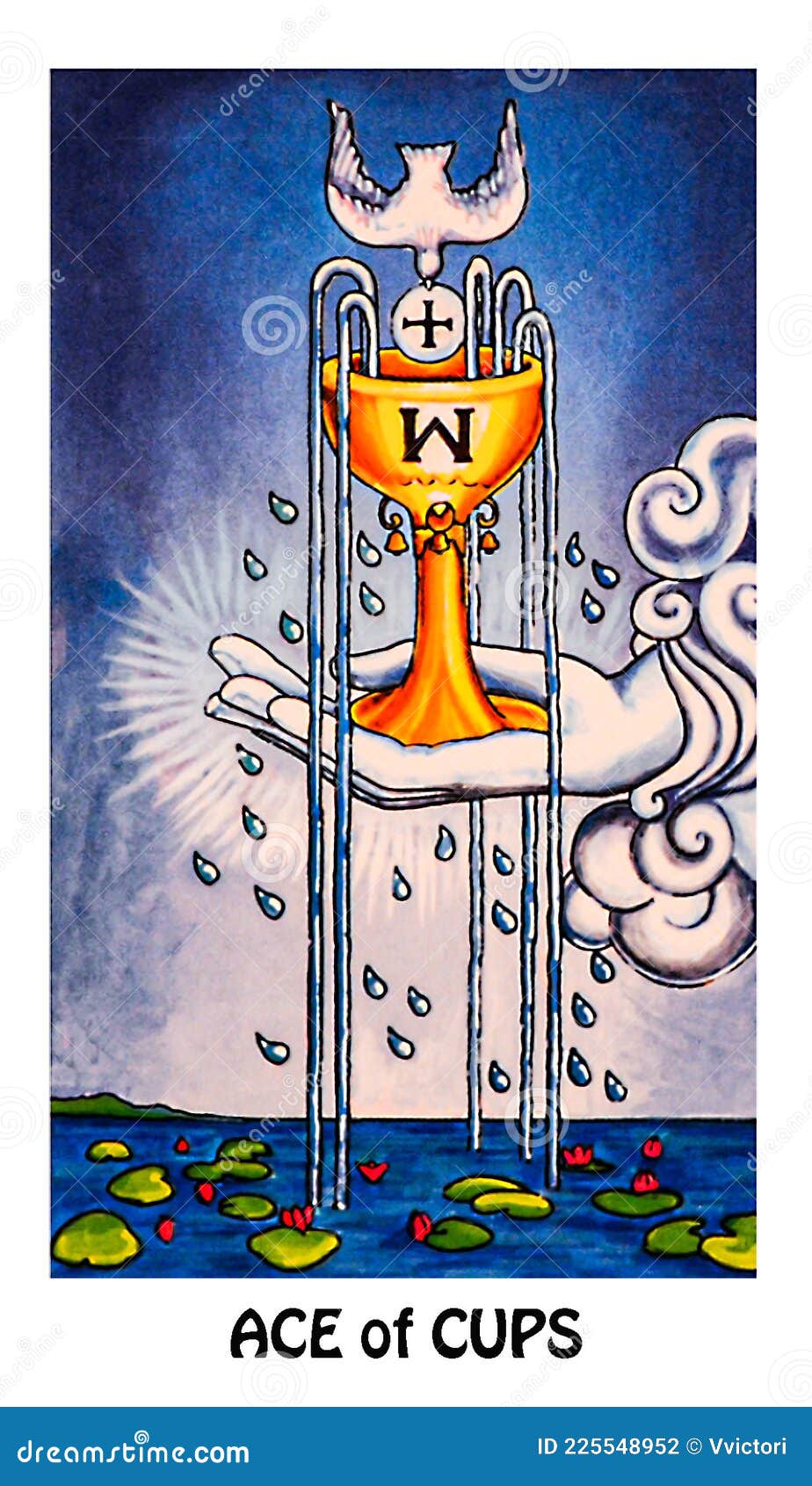 ace of cups tarot card new love joy happiness happy news contentment beginnings of love conception big hearted sharing