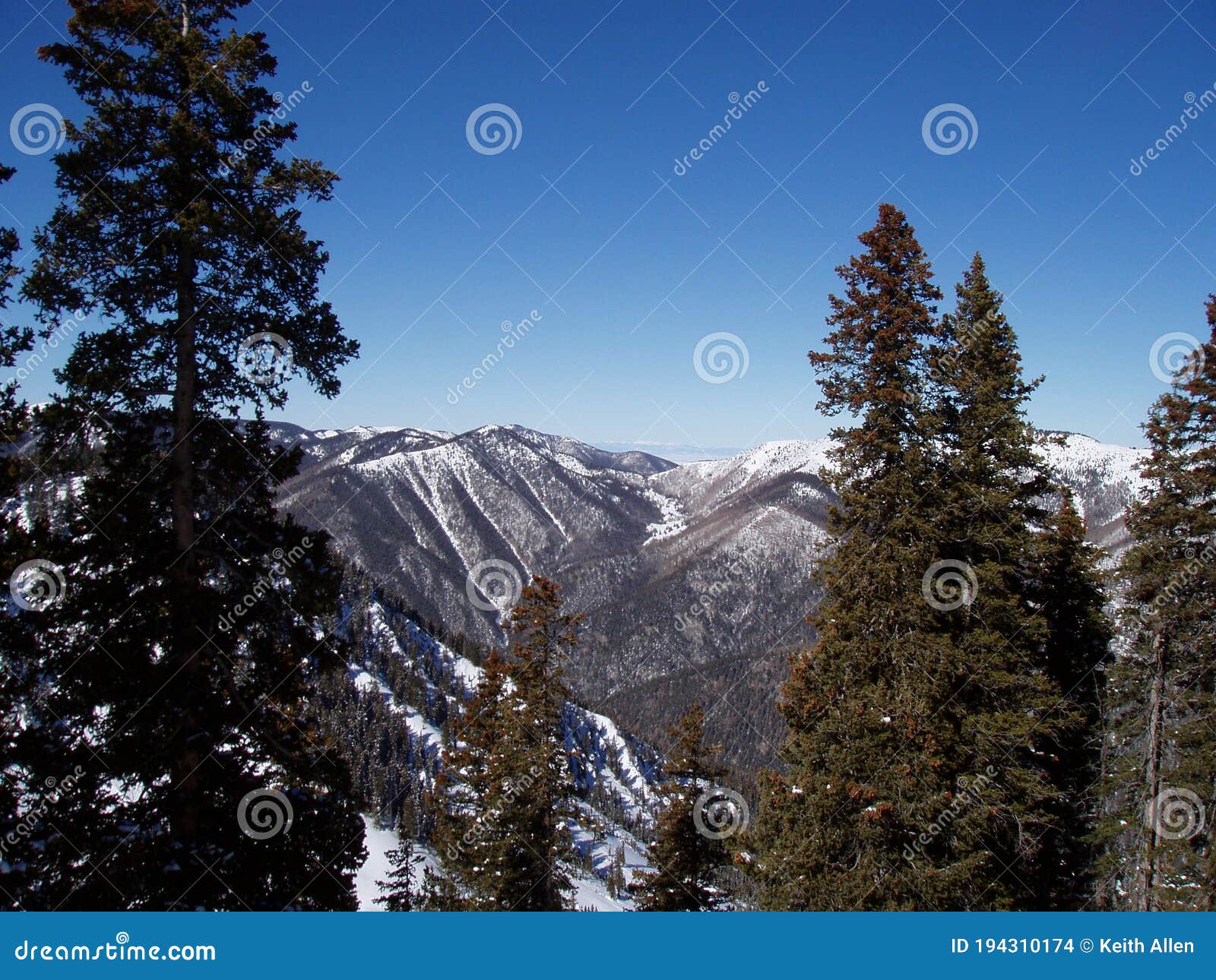 New Mexico Mountains in Winter Stock Photo Image of outdoor, scene 194310174