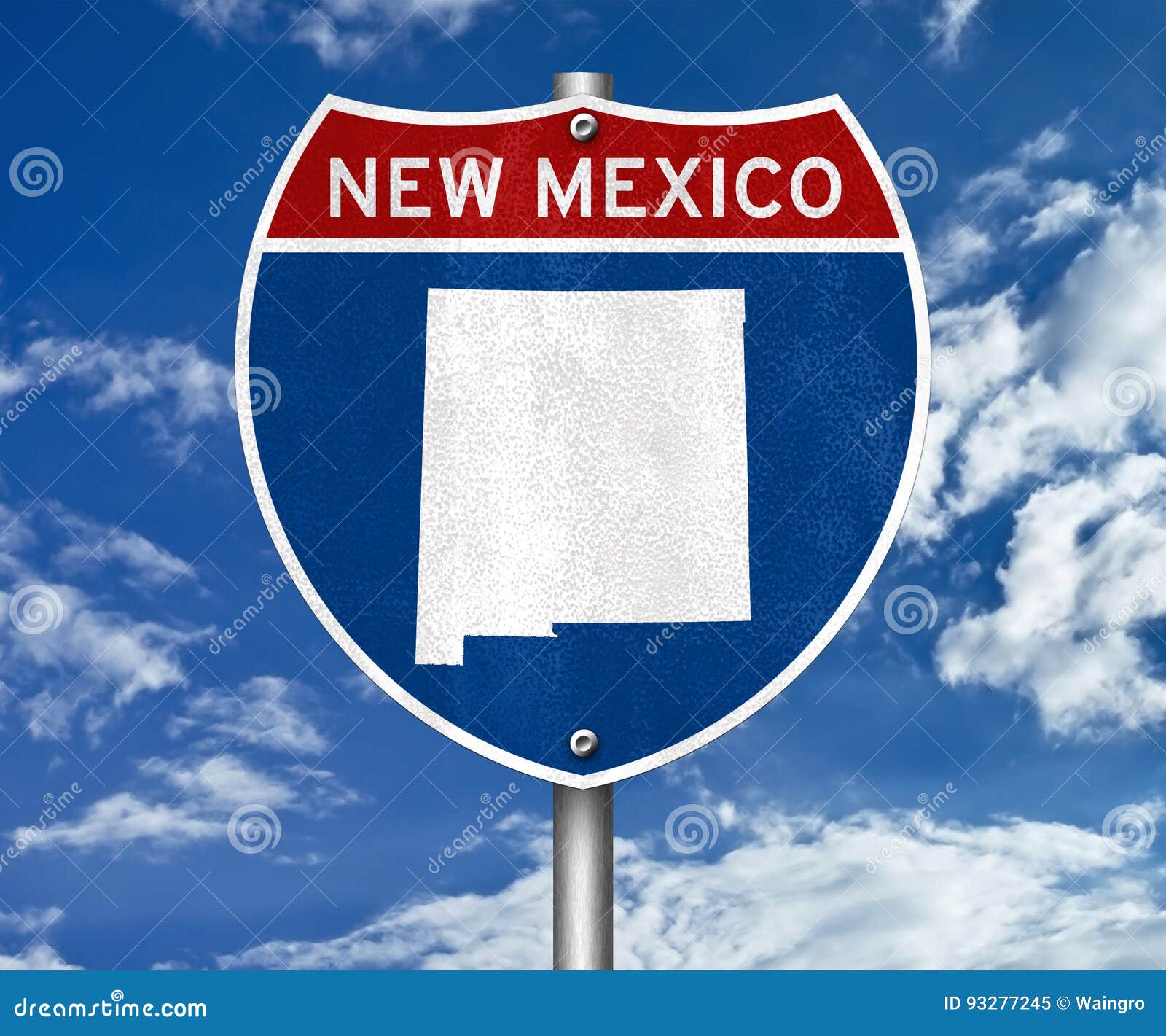 New Mexico state map stock image. Image of mexico, enchantment 93277245