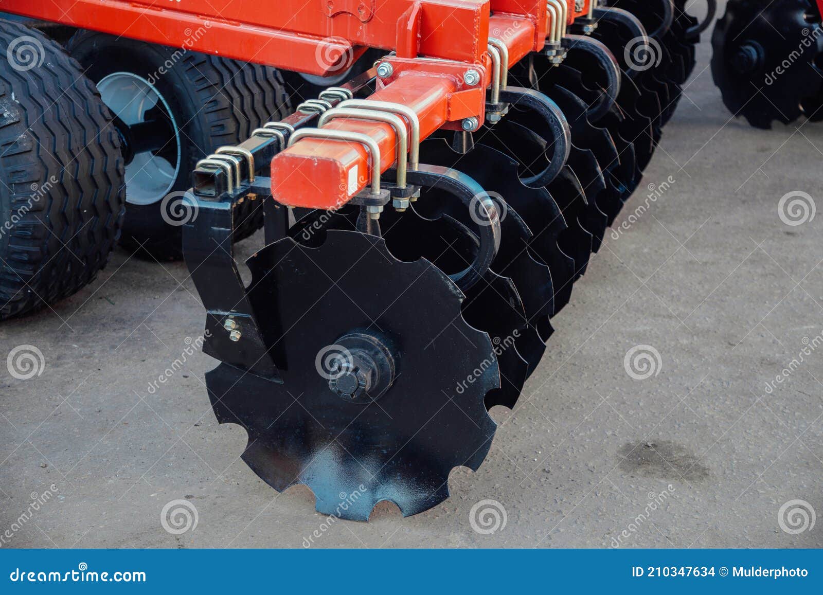 New Modern Agricultural Disc Harrow for Tillage Stock Photo Image of tractor, metal 210347634