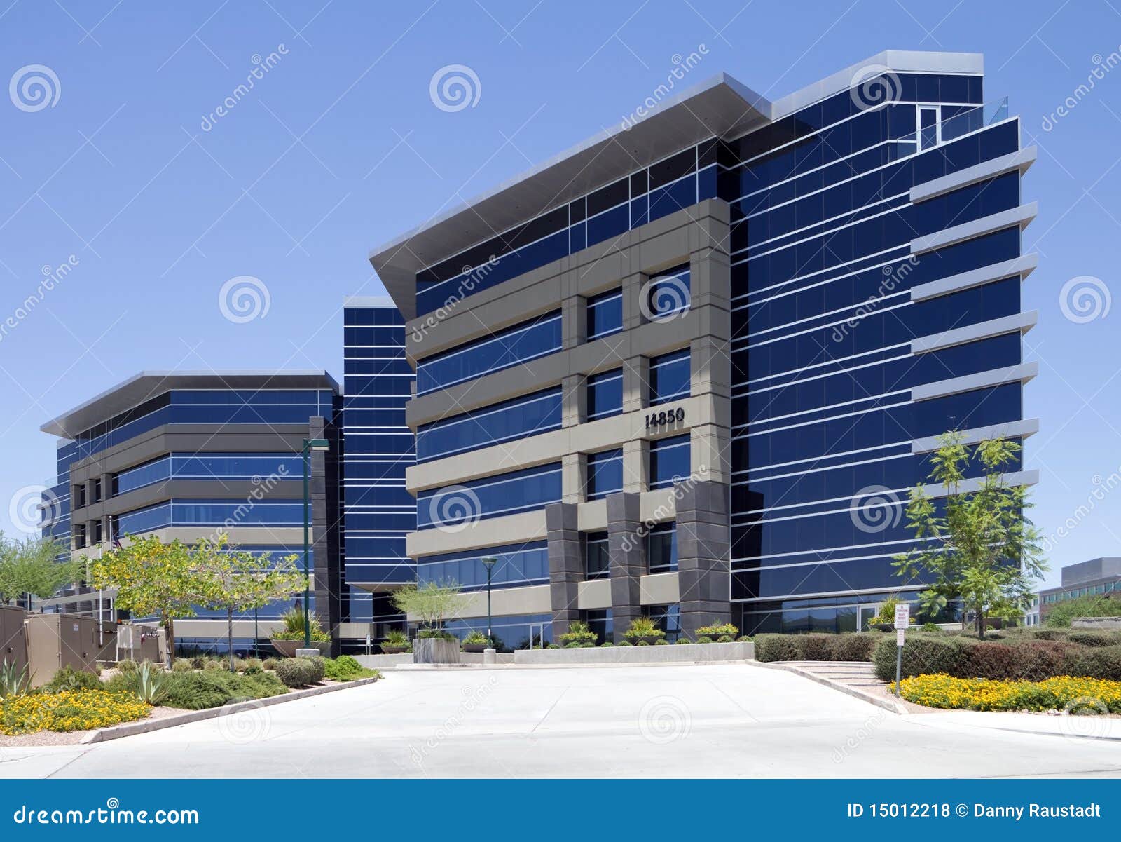 new modern corporate office building exterior