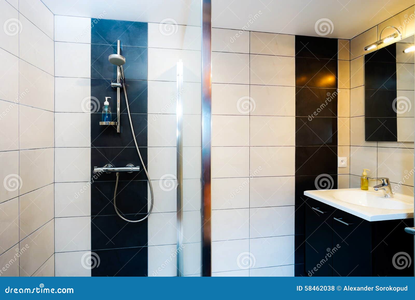 New Modern Wc with Douche in Apartment Stock Photo Image of hygiene, architecture 58462038