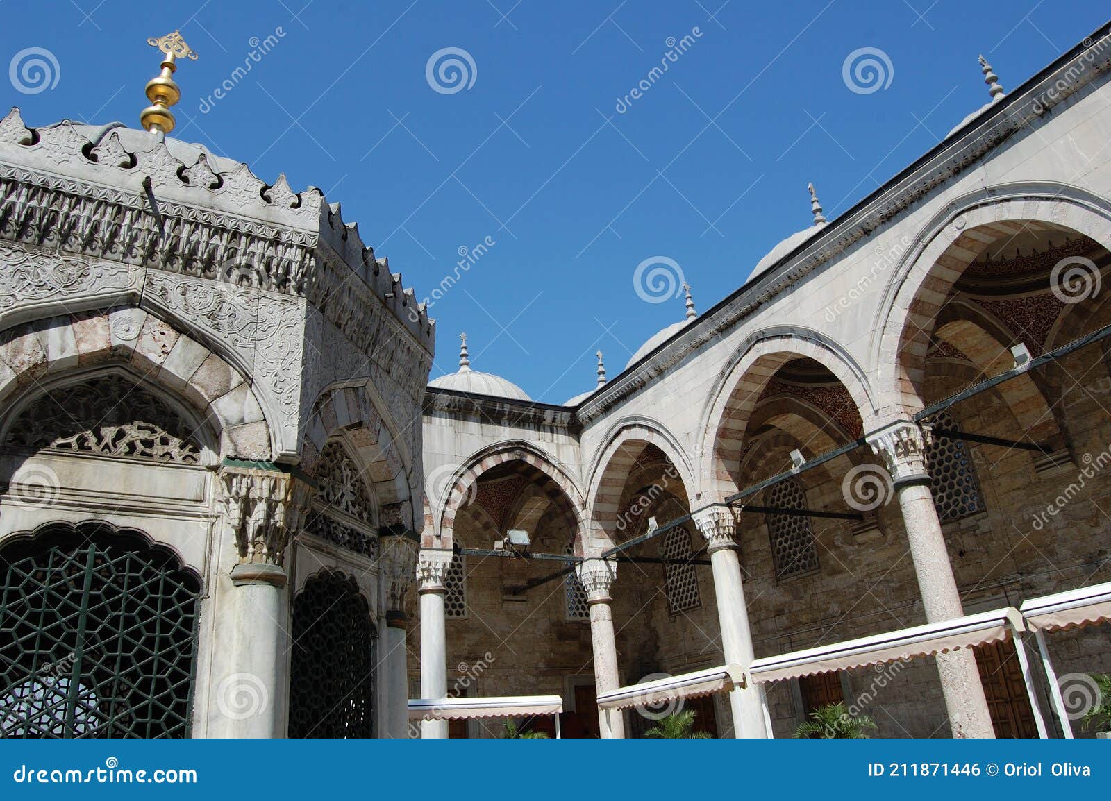 new mosque or yeni camii (istanbul, turkey). ablutions