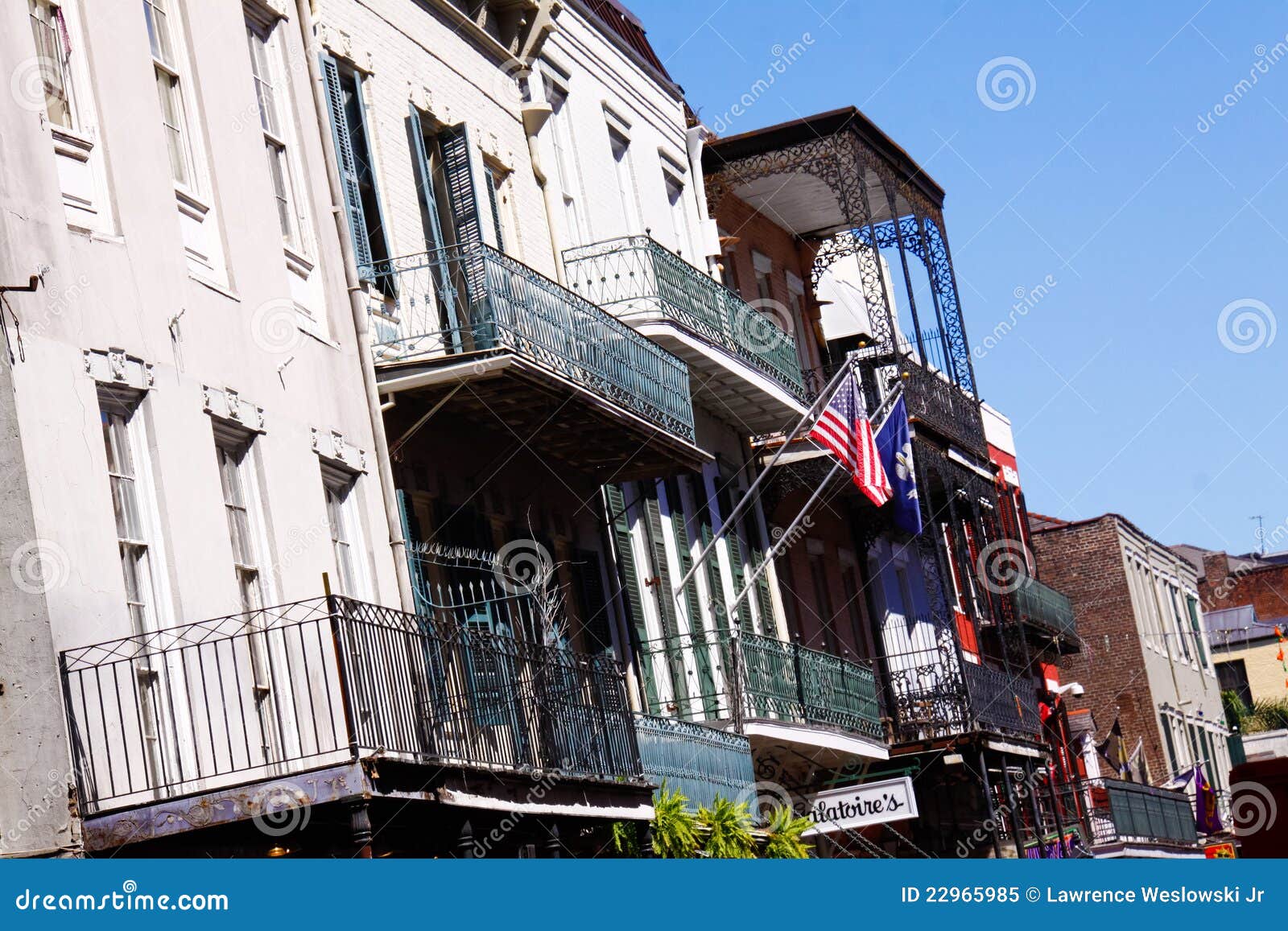 New Orleans Bourbon Street Architecture Editorial Image Image of tour