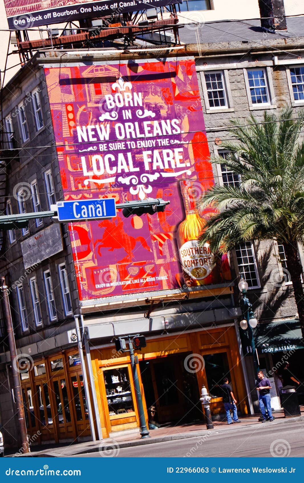 New Orleans Canal Street Billboard Editorial Stock Photo Image of
