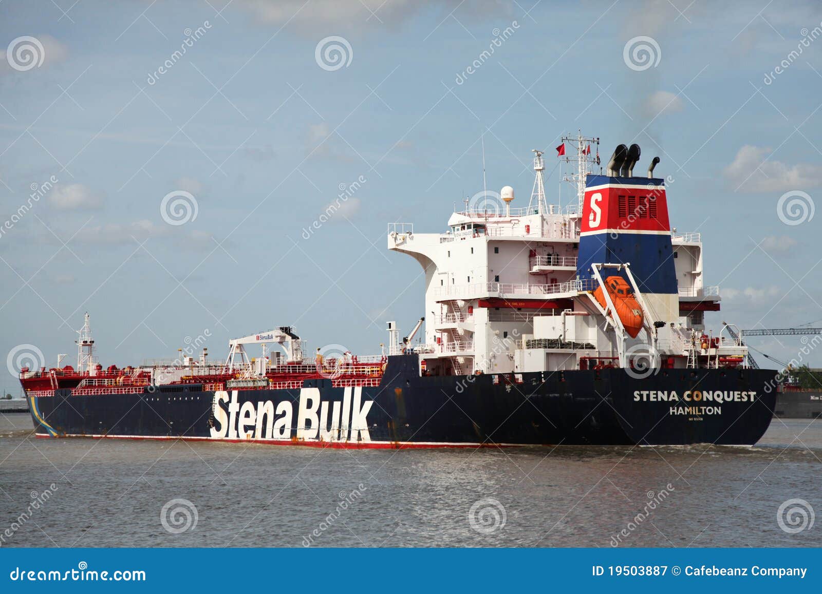 New Orleans Cargo Ship editorial photography. Image of blue 19503887