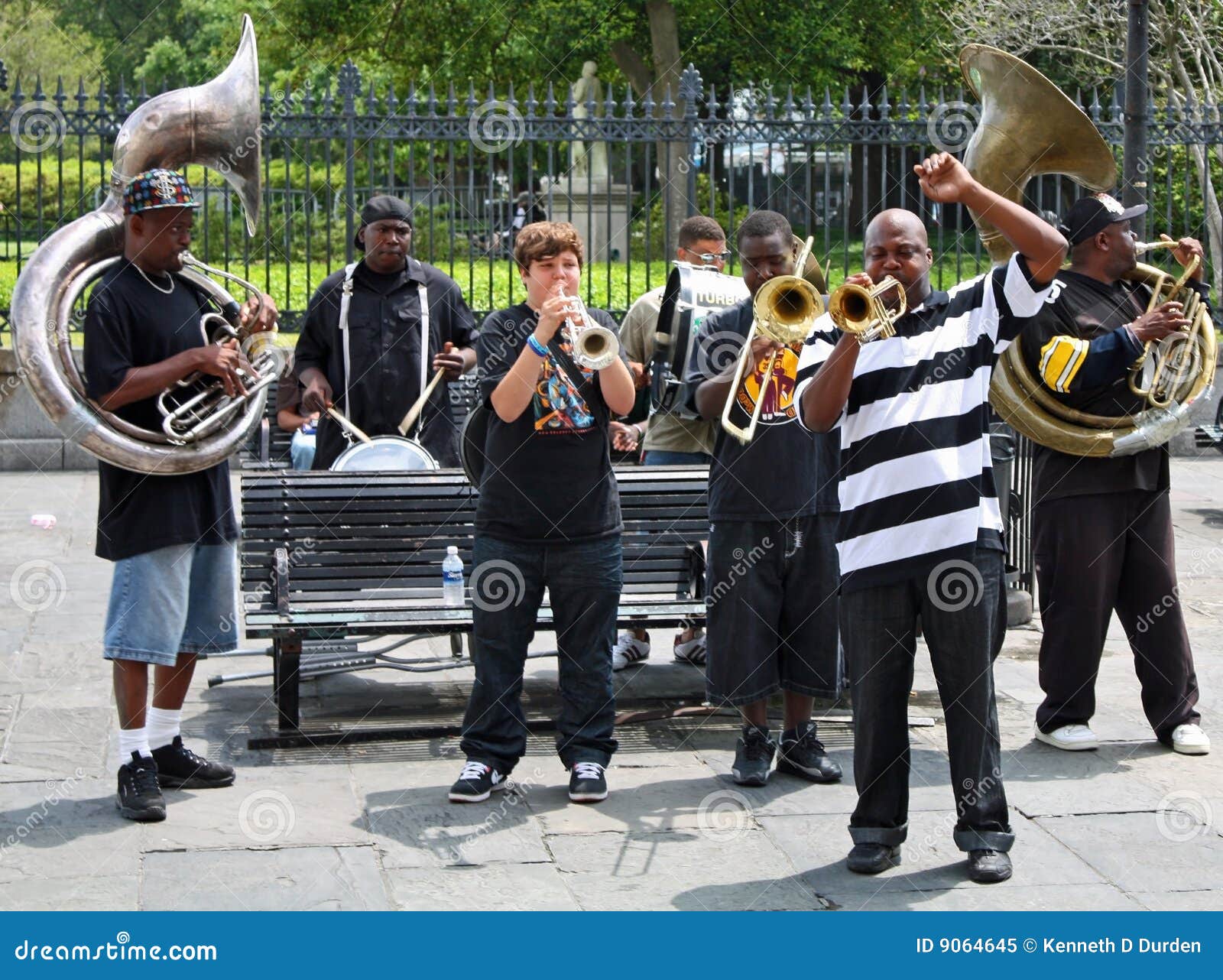 New Orleans Jazz Band editorial image. Image of drummer 9064645