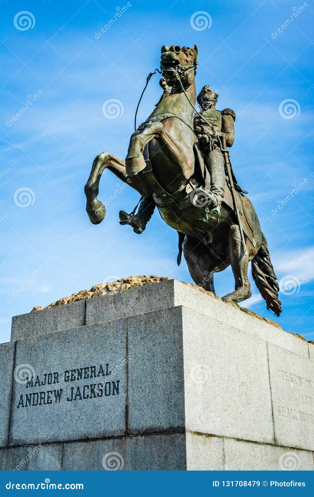 The Statue Of Major General Andrew Jackson In New Orleans, Louisiana Editorial Stock Image ...