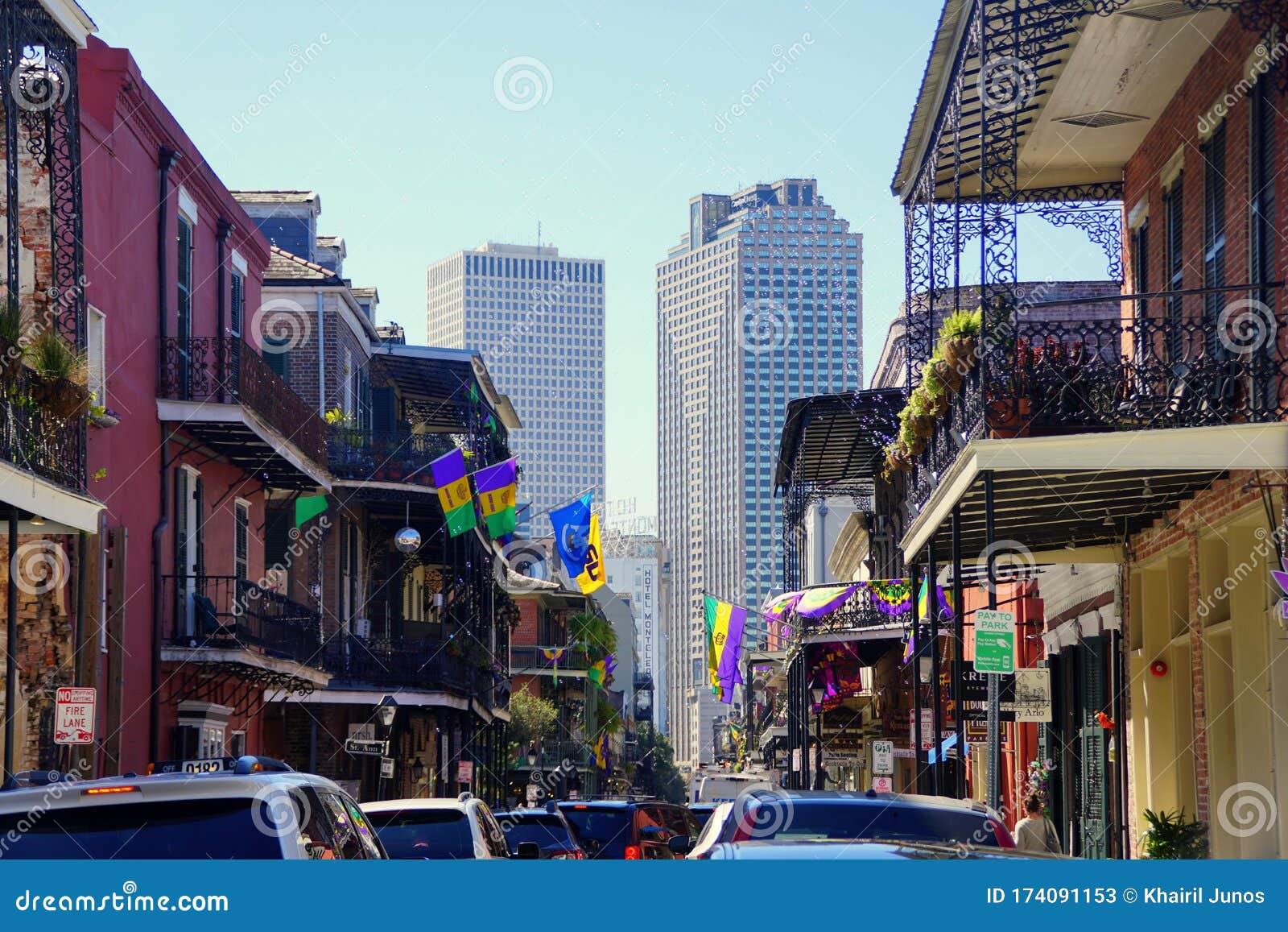 New Orleans, Louisiana, U.S.A - February 1, 2020 - The View Of The Street In The City ...