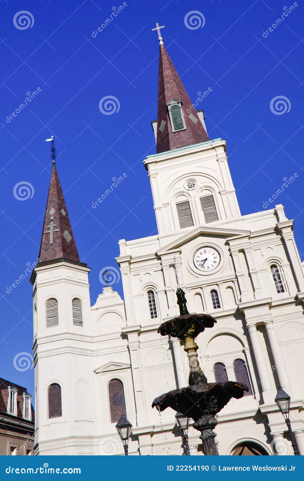 New Orleans St Louis Cathedral And Fountain Editorial Image - Image of jackson, city: 22254190