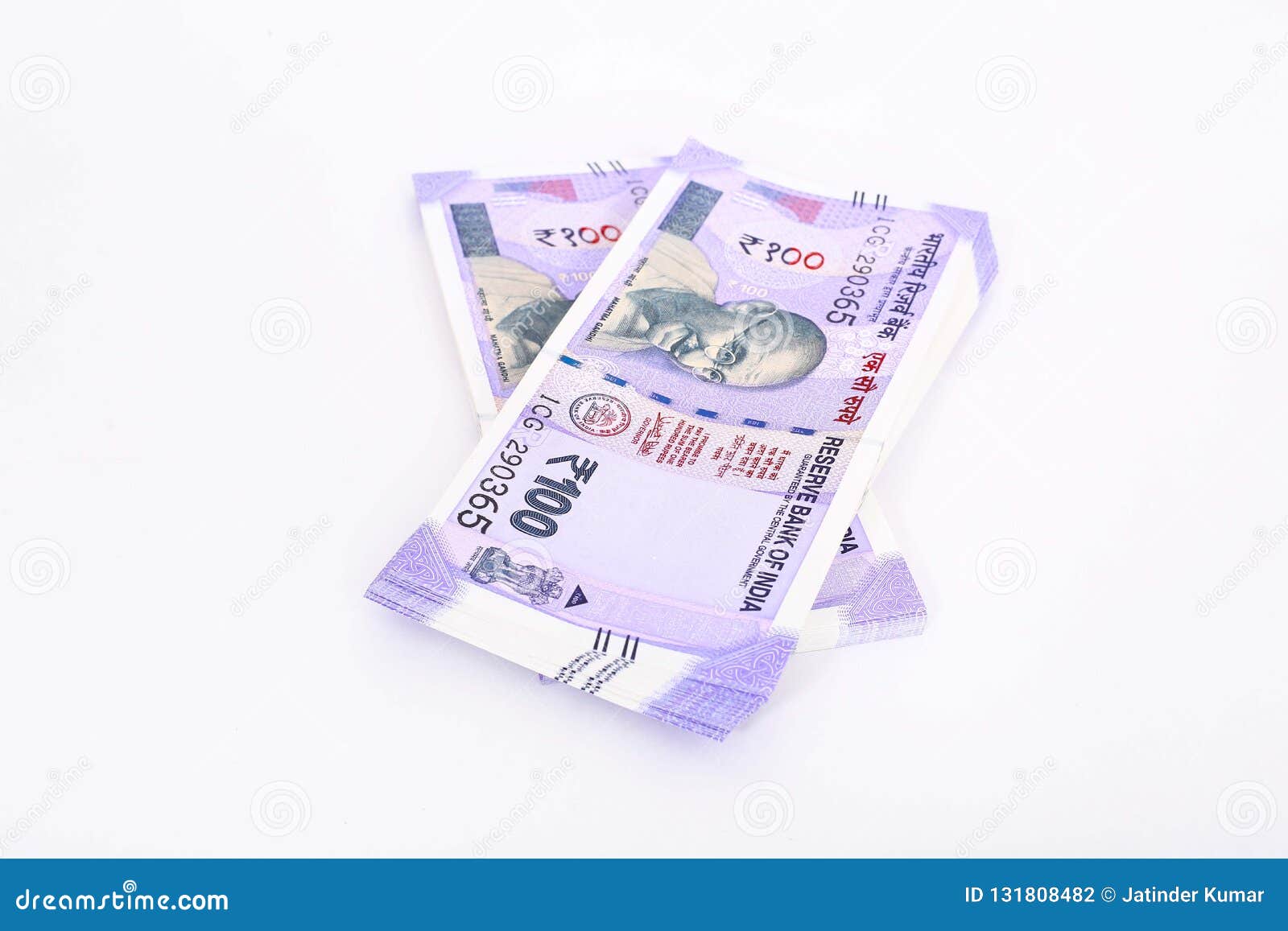 New Pack Of Indian 100 Rupee Notes Stock Photo Image Of Bill Currencies
