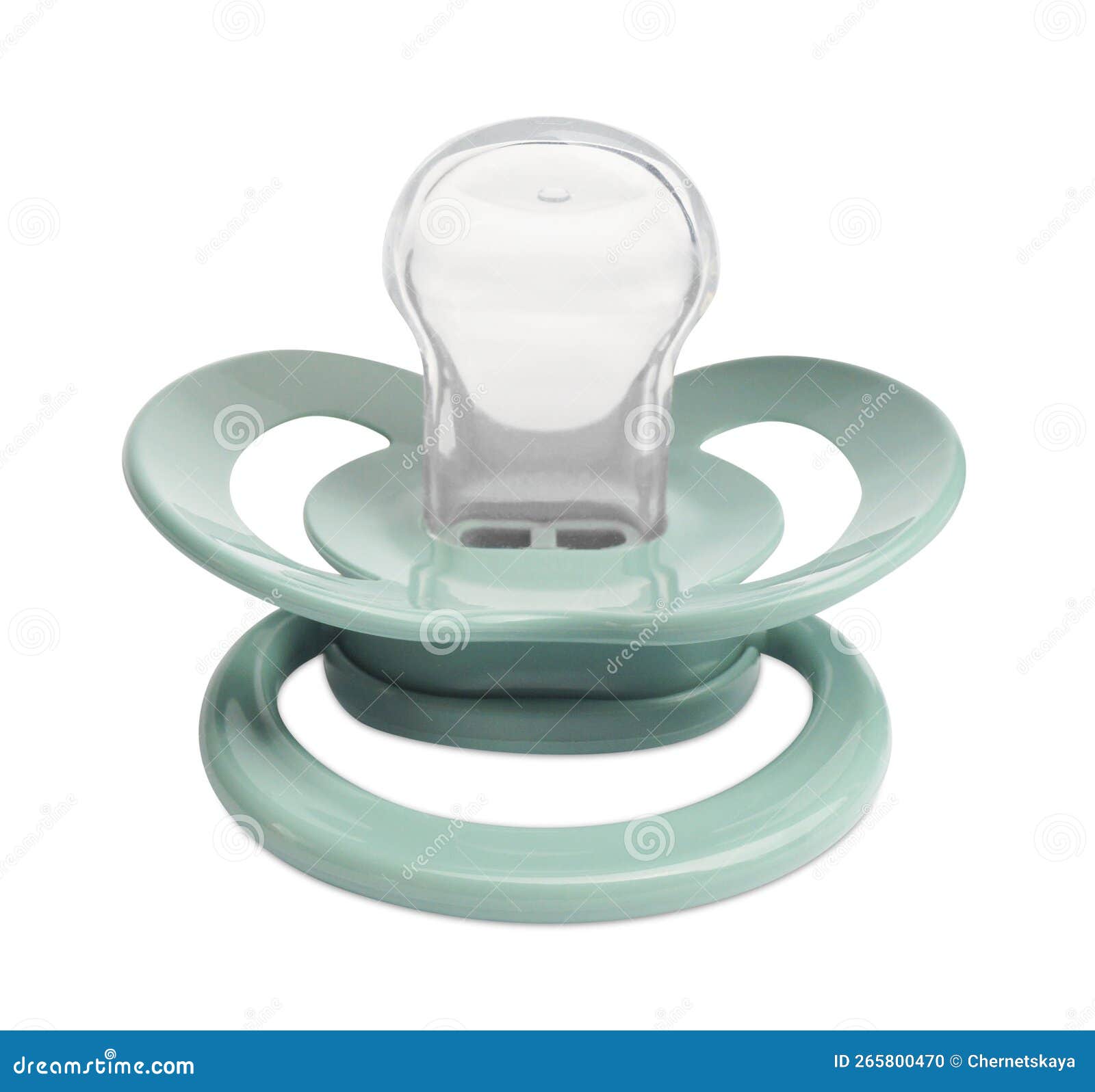 New Pale Green Baby Pacifier Isolated on White Stock Photo Image of