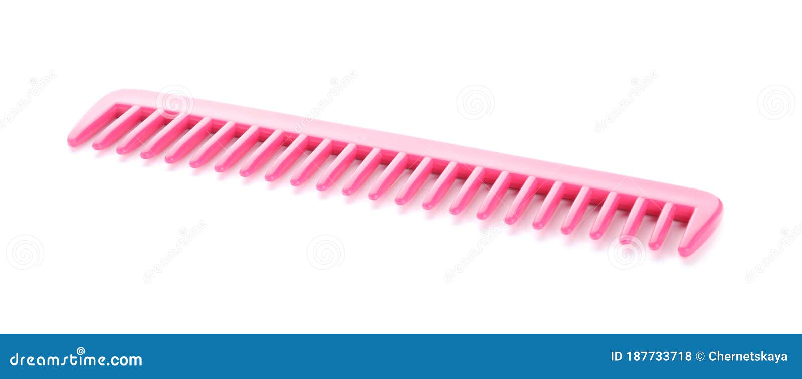 New Pink Hair Comb Isolated Stock Photo Image of plastic, massaging