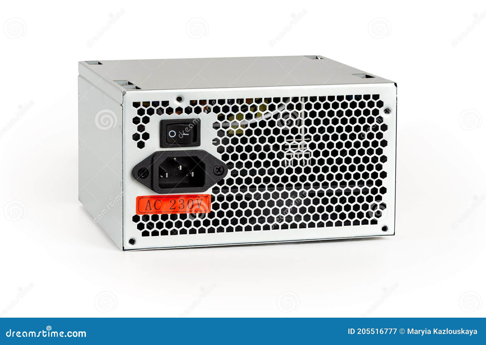 New Power Supply Unit with on Off Switch, Power Cord Socket and Voltage