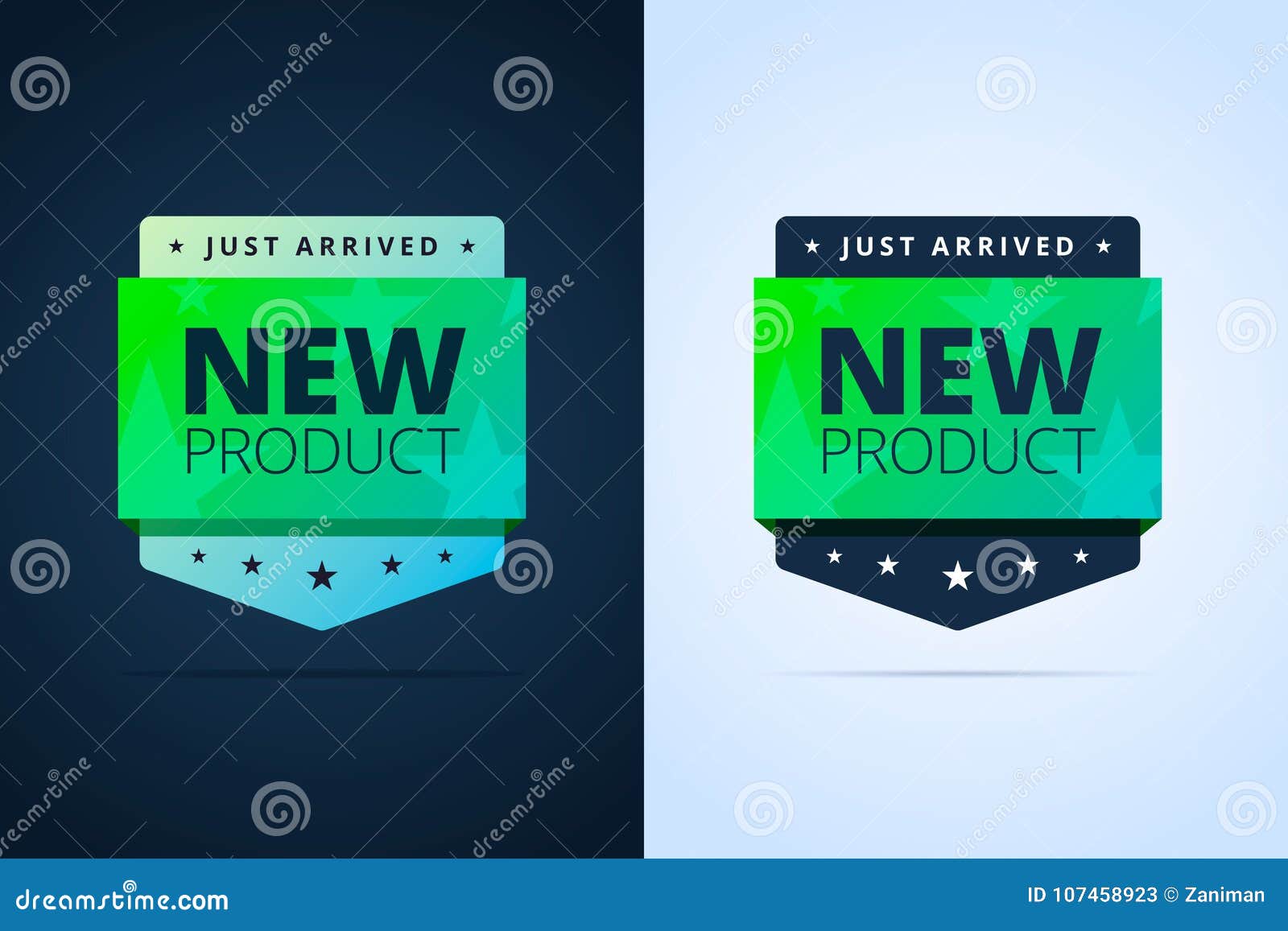 New Product Badge. Just Arrived Stock Vector Illustration of quality, arrived 107458923
