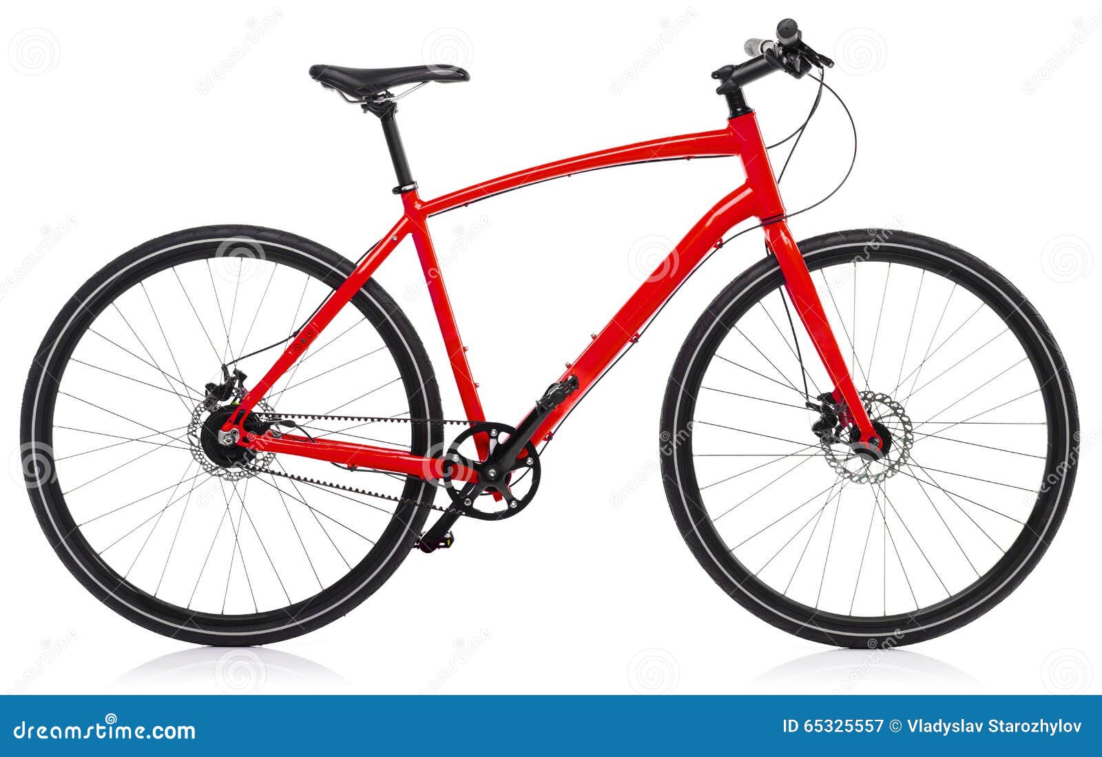 New Red Bicycle Isolated on a White Stock Image Image of cycling
