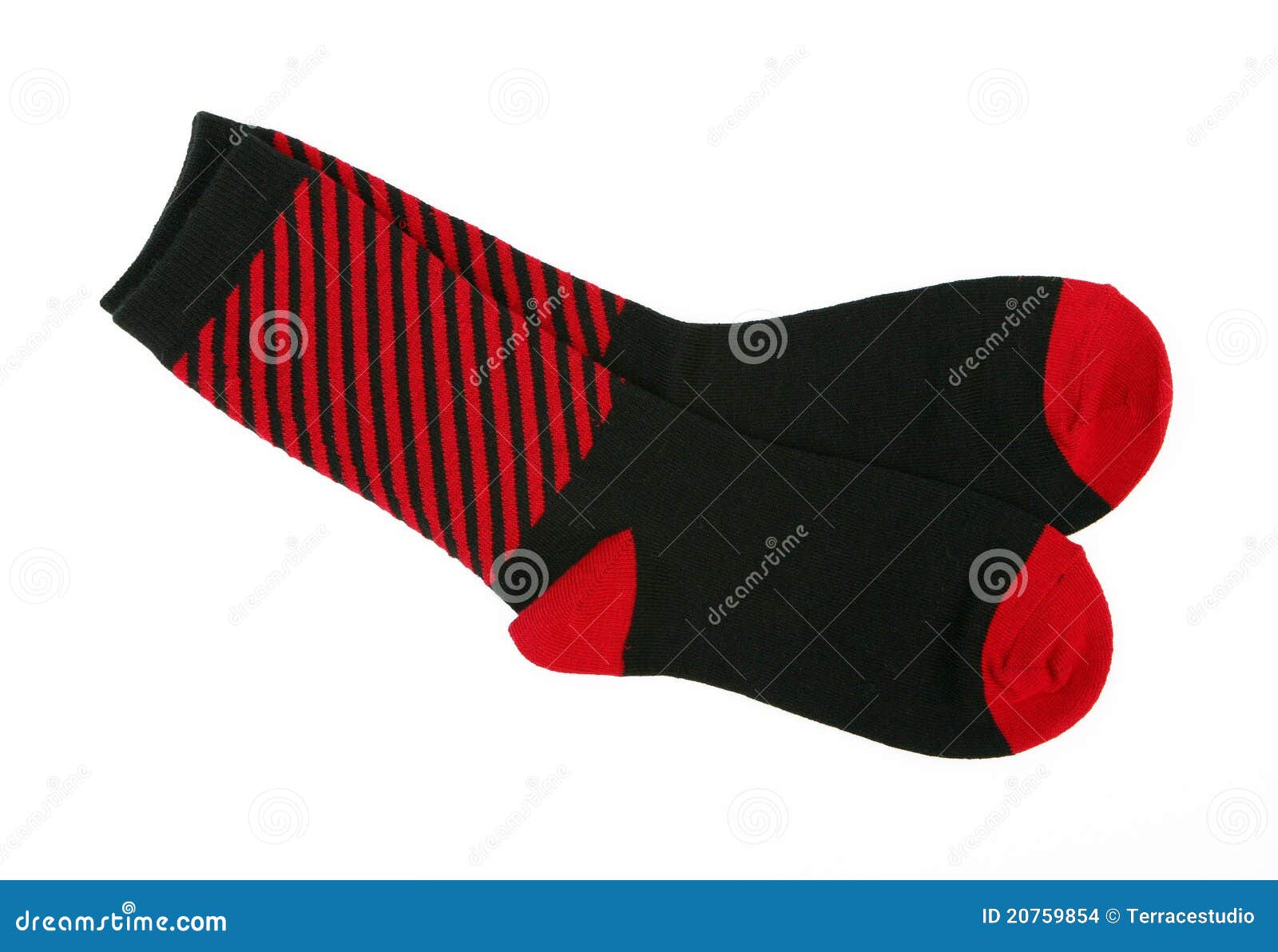 New Red / Black Striped Cotton Socks Stock Photo - Image of socks, cozy ...