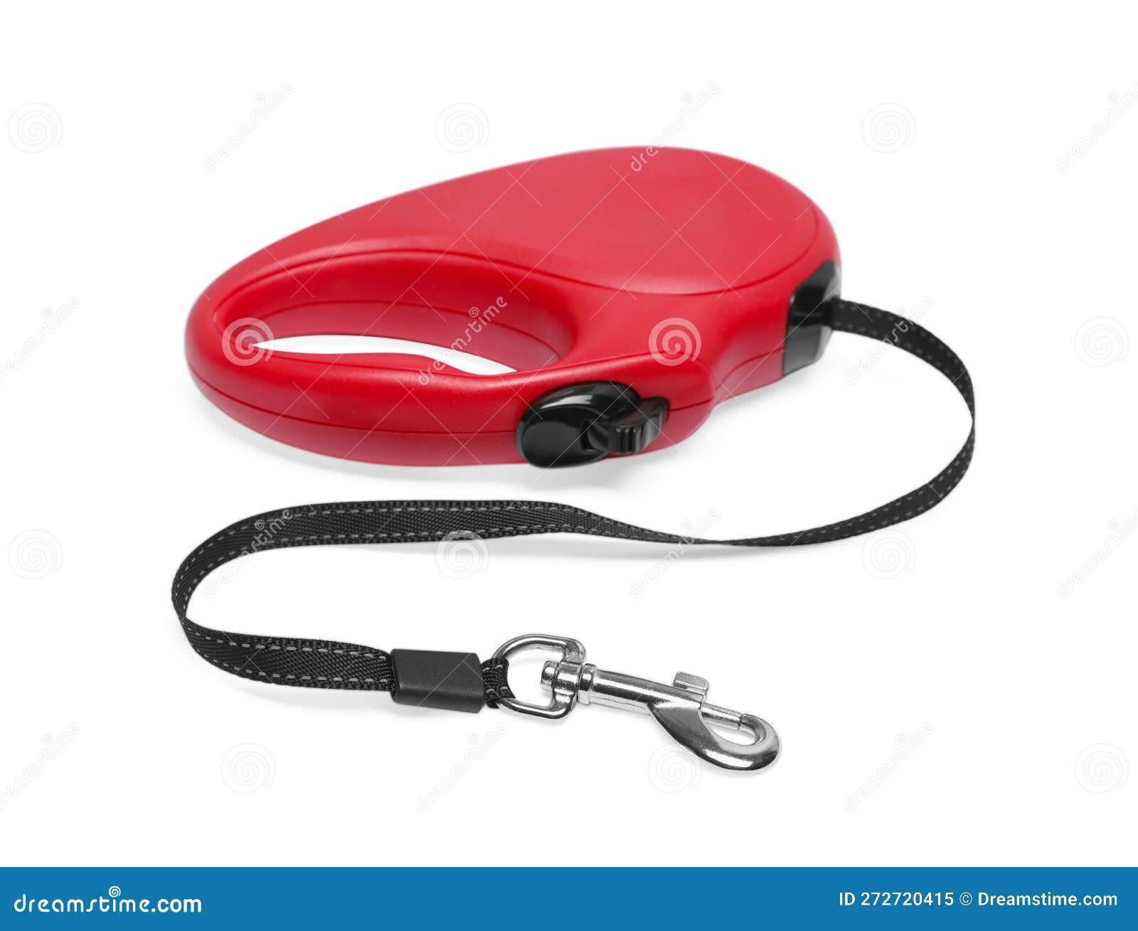 New Red Dog Retractable Leash Isolated on White Stock Image Image of