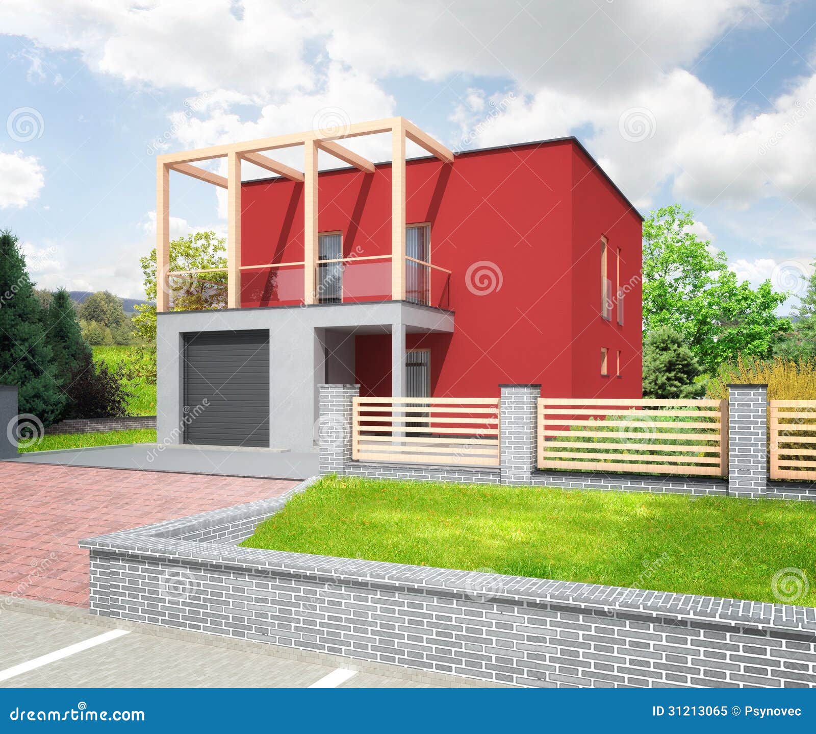 New red imoderni ihousei stock illustration Image of 