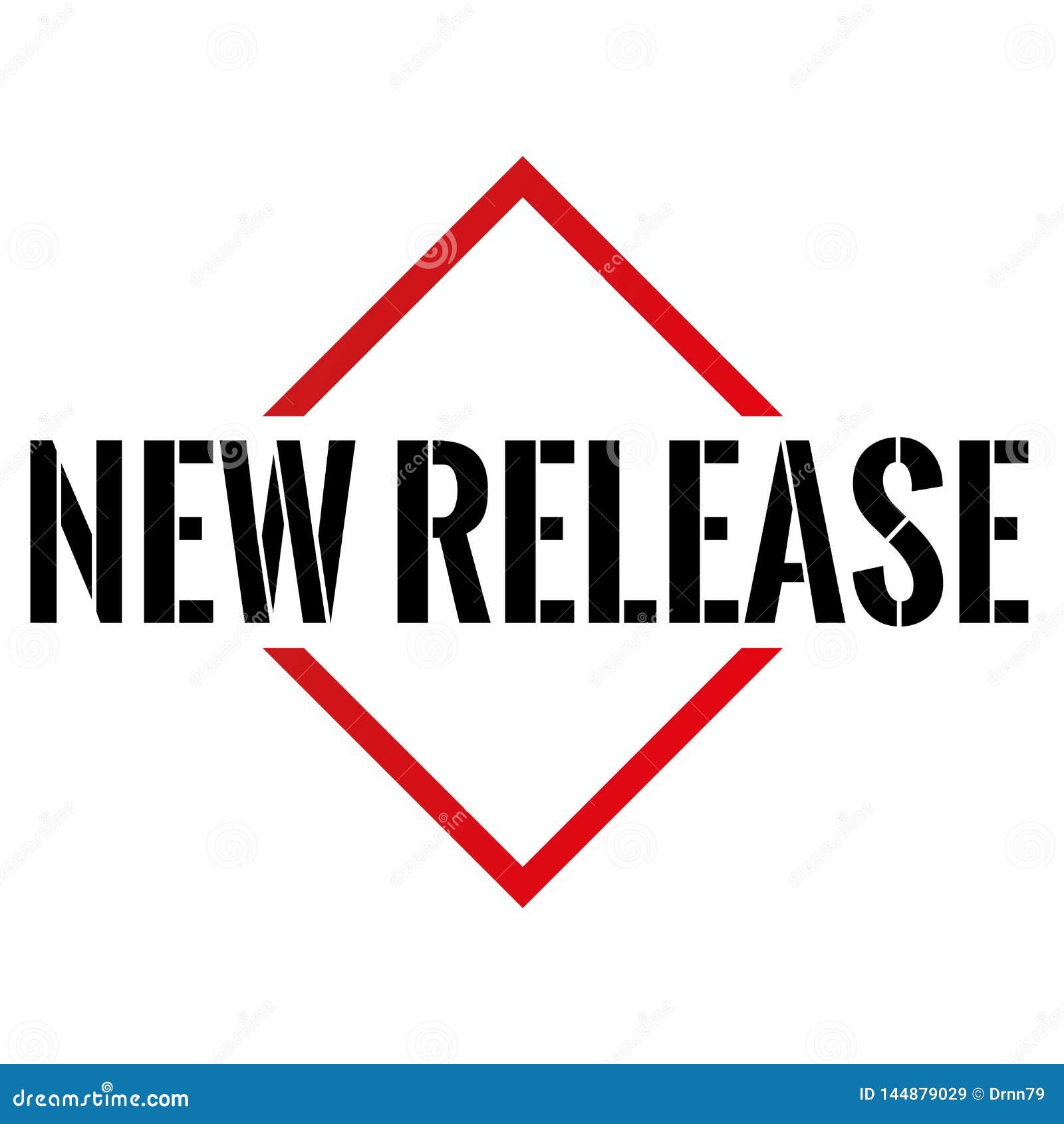 New Release Triangle or Pyramid Line Art Vector Icon Stock Vector