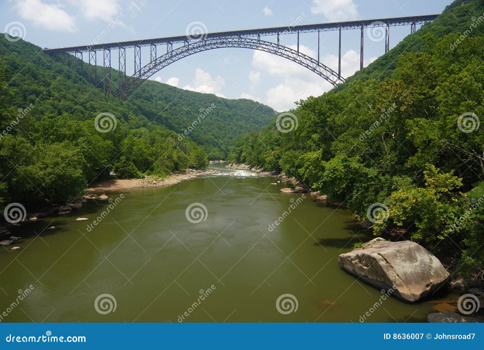 New River Bridge Scenic stock image. Image of summer, virginia 8636007