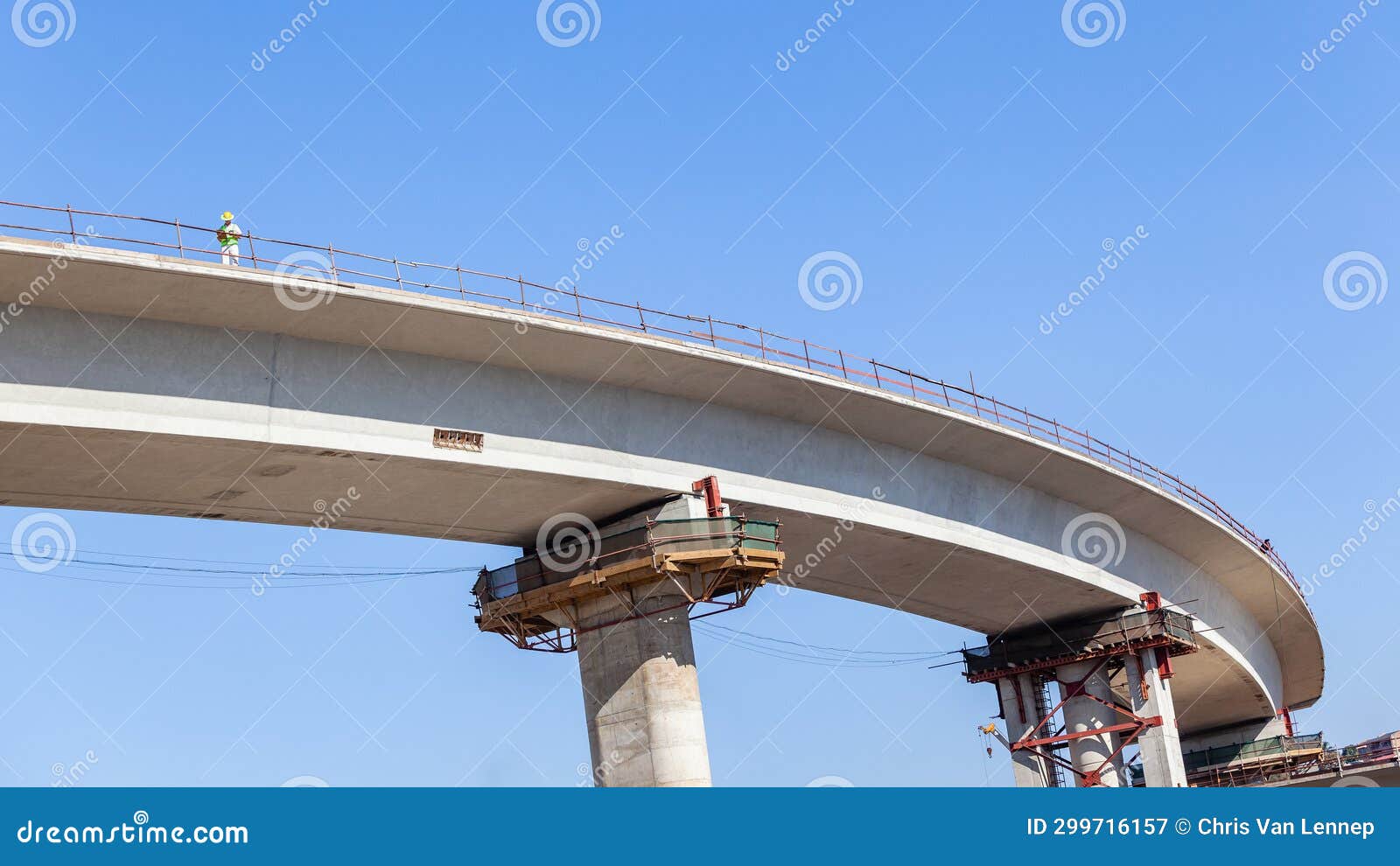 new road highway ramp overhead structure