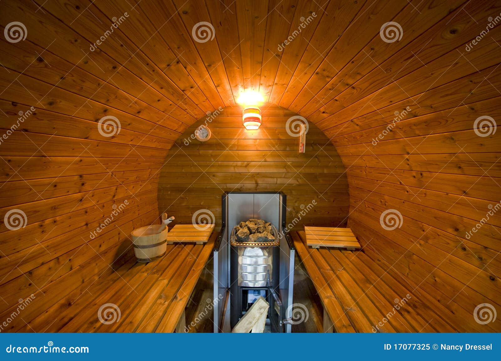 New round sauna stock image. Image of home, fired, brown - 17077325