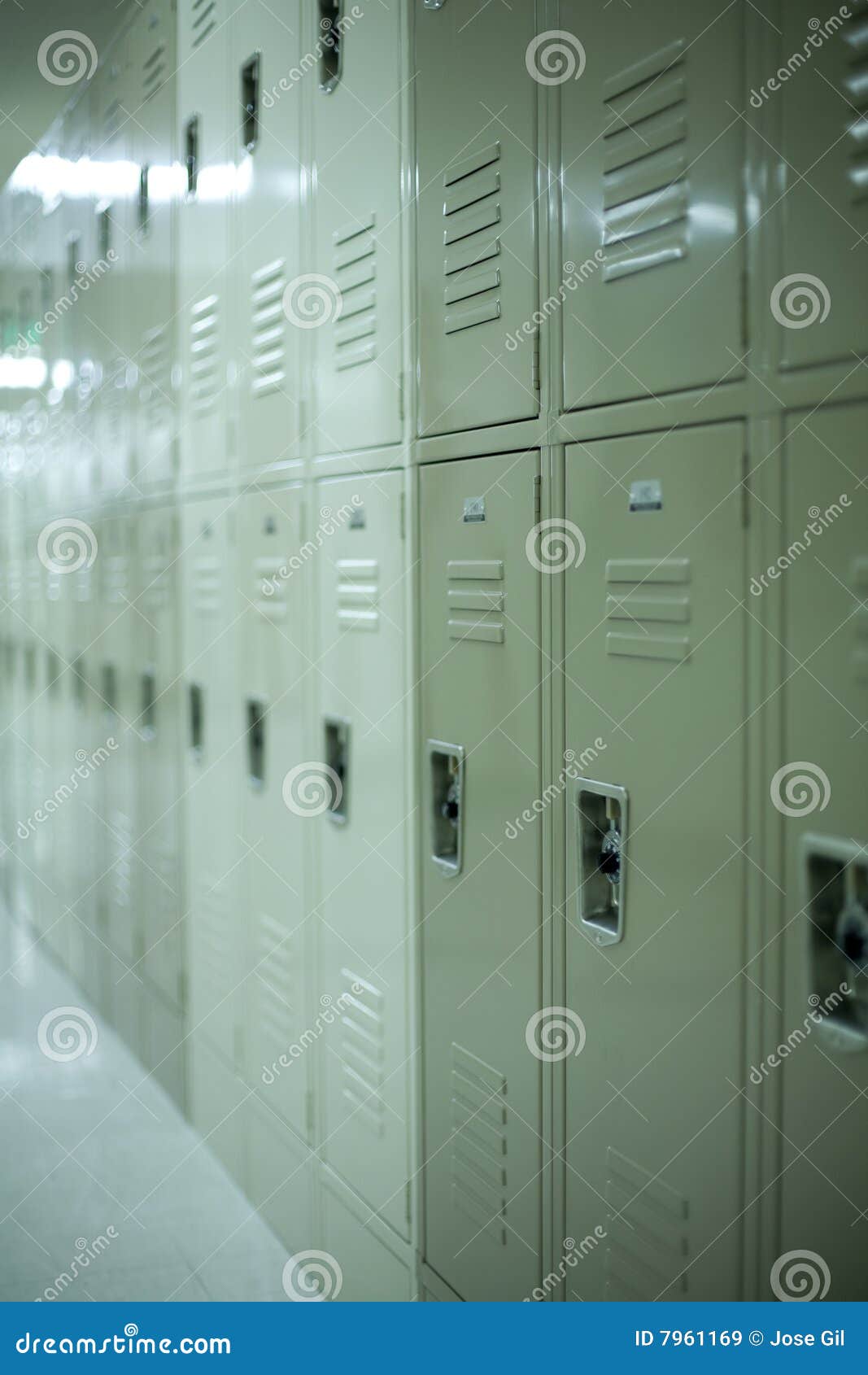 New School Lockers stock image. Image of security, view 7961169