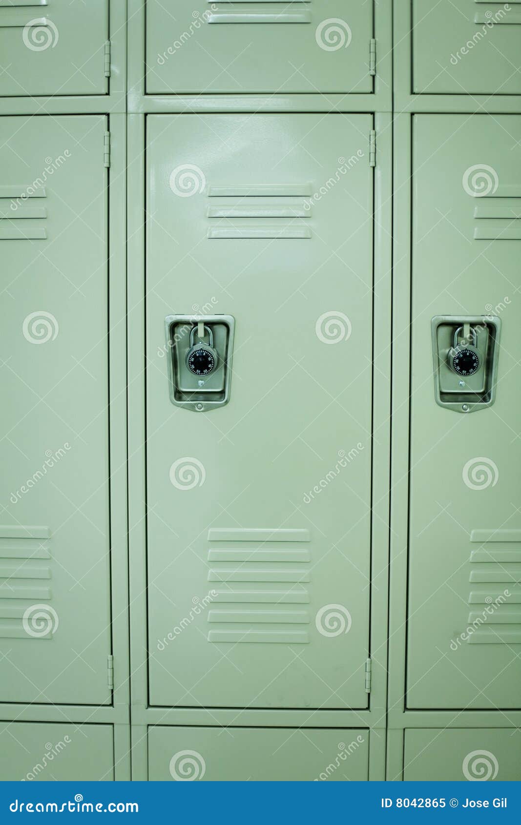 New School Lockers stock image. Image of locker, wall 8042865