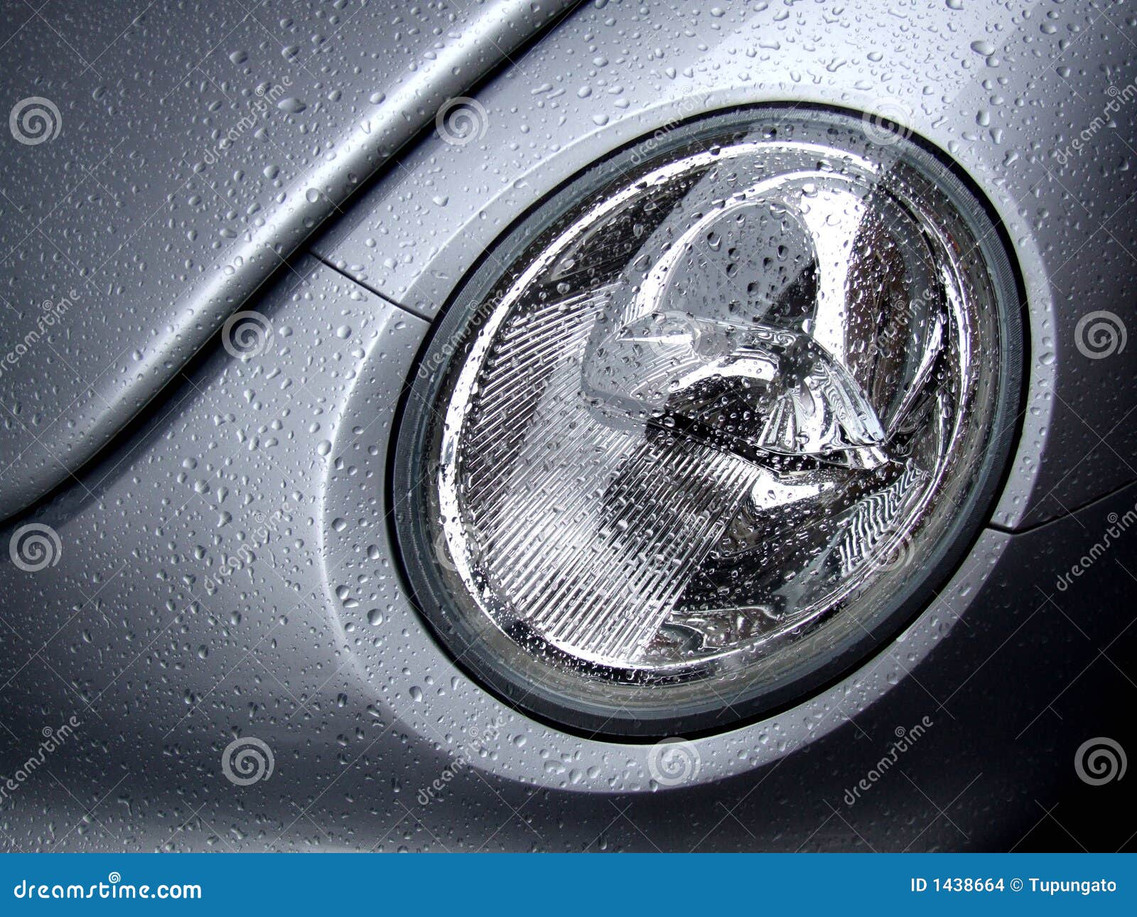 New Silver Car Lamp with Water Drops Stock Photo Image of lamp