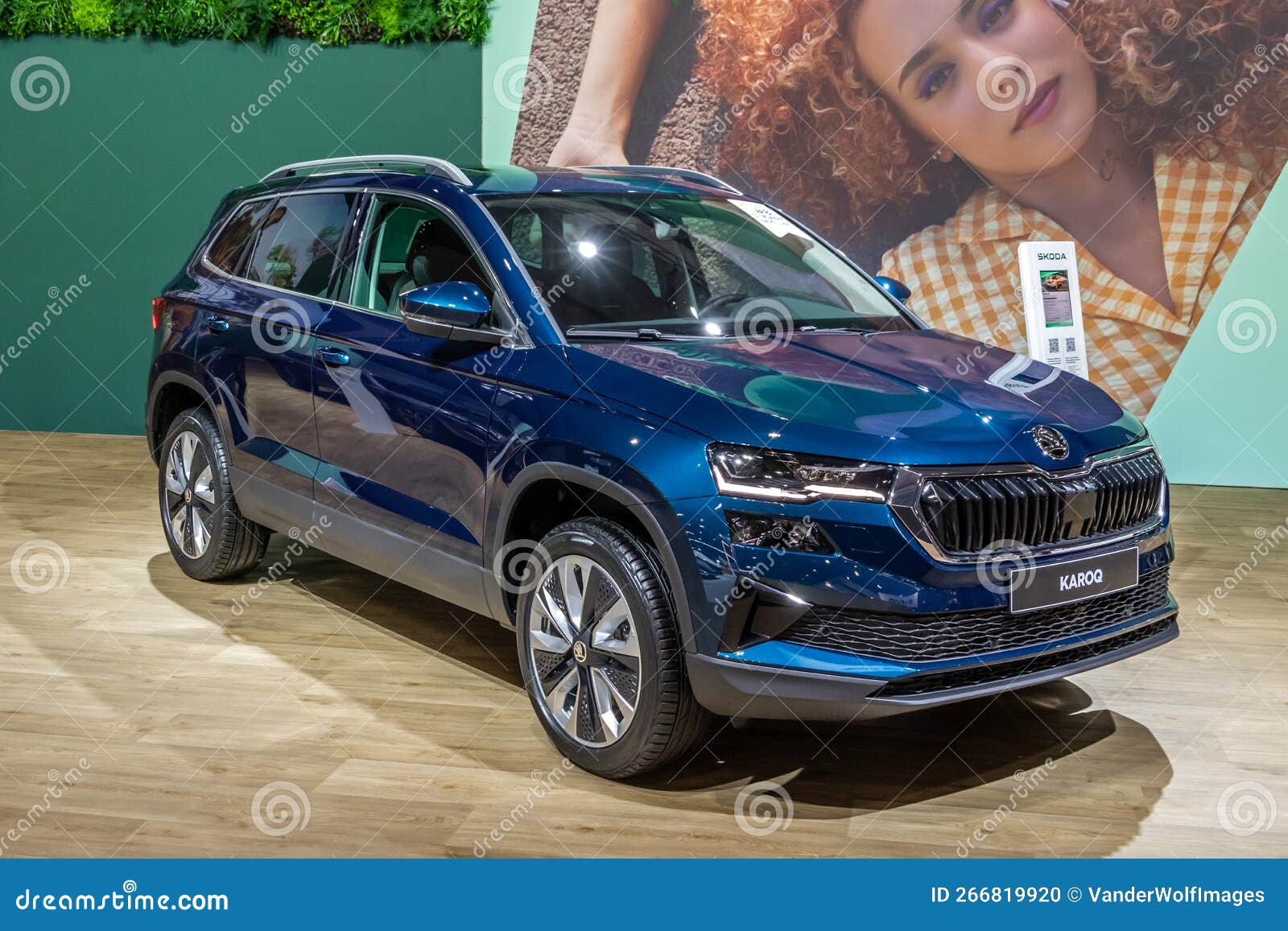 https://thumbs.dreamstime.com/z/new-skoda-karoq-subcompact-suv-car-showcased-brussels-autosalon-european-motor-show-belgium-january-blue-vehicle-modern-266819920.jpg