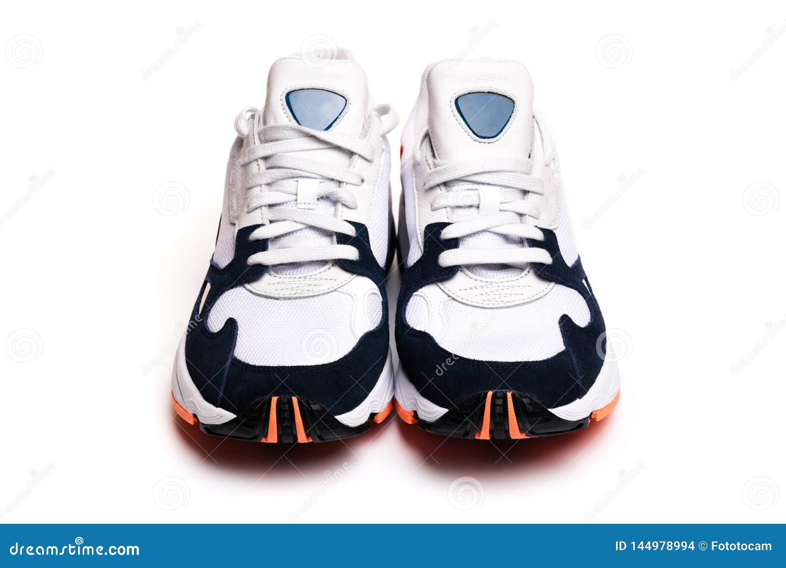 New Sneakers Isolated on White Background Stock Photo - Image of ...