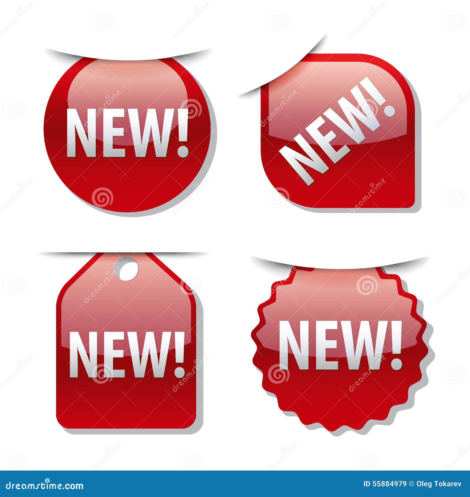 New tags stock illustration. Illustration of collection 55884979