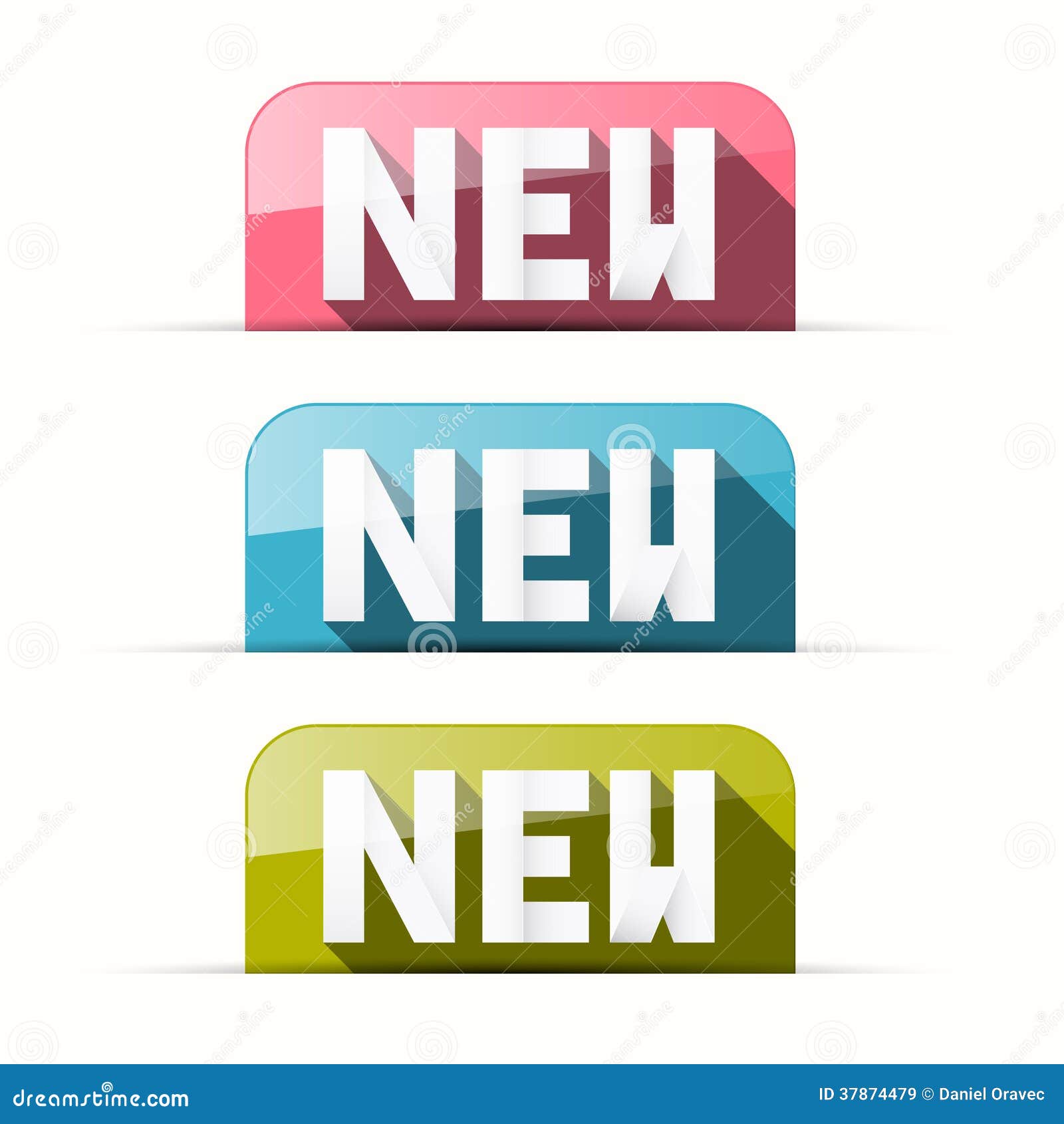 New Tags Set stock vector. Illustration of promotion 37874479