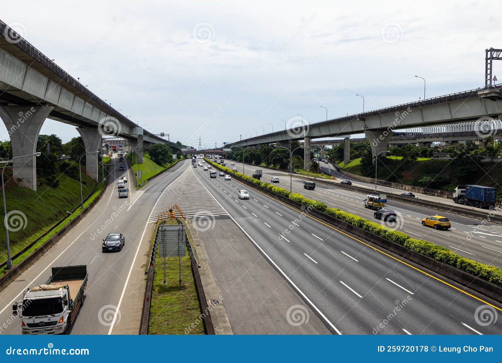 National Freeway One in New Taipei, Highway in Taipei of Taiwan