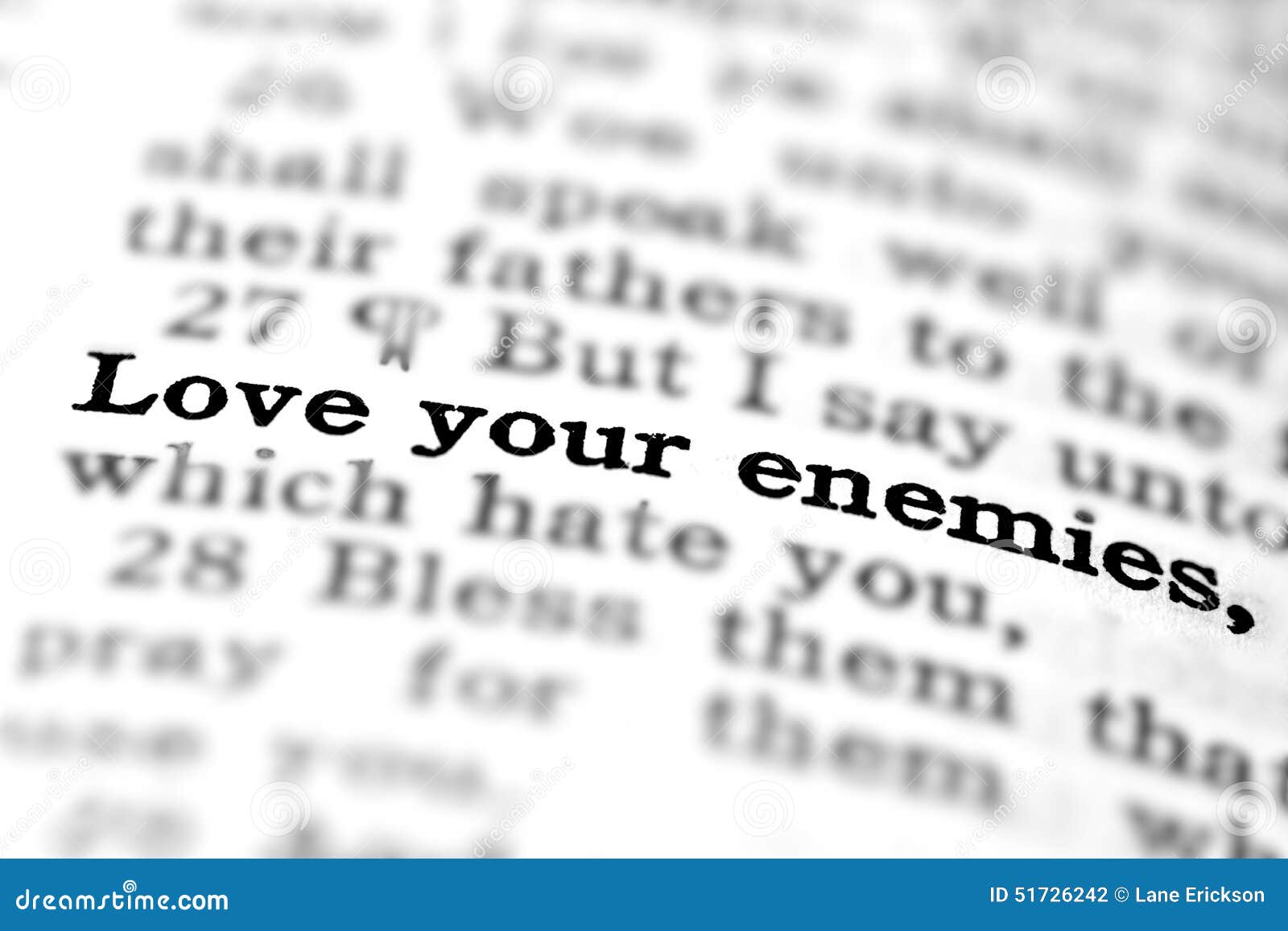 Royalty Free Stock Download New Testament Scripture Quote Love Your Enemies