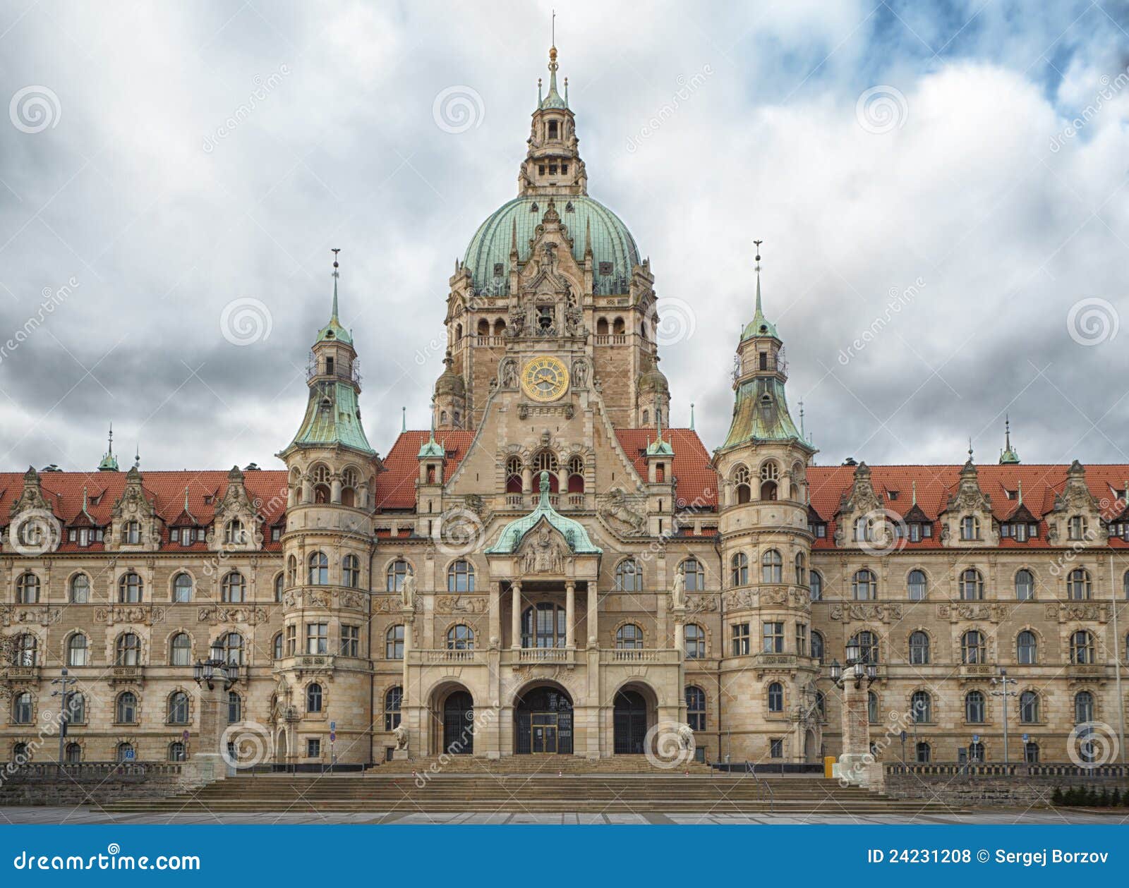 The New Town City Hall Hanover Stock Photo Image of architecture