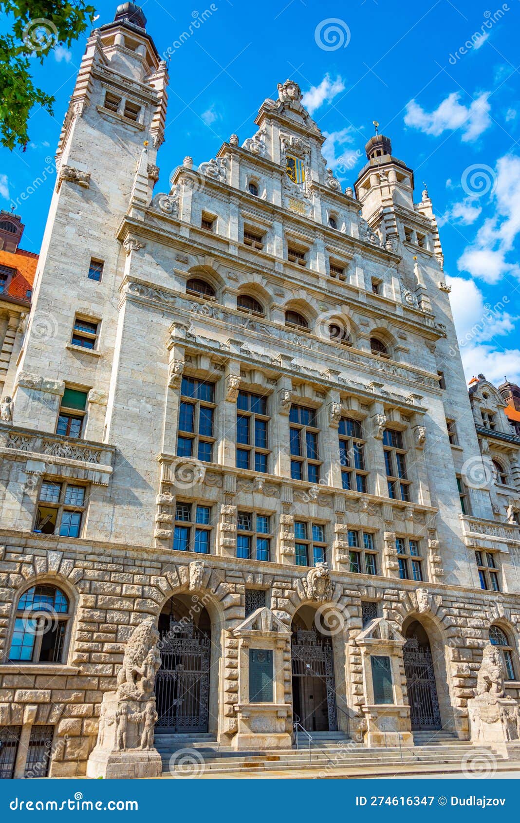 New Town Hall in German Town Leipzig Editorial Photography Image of