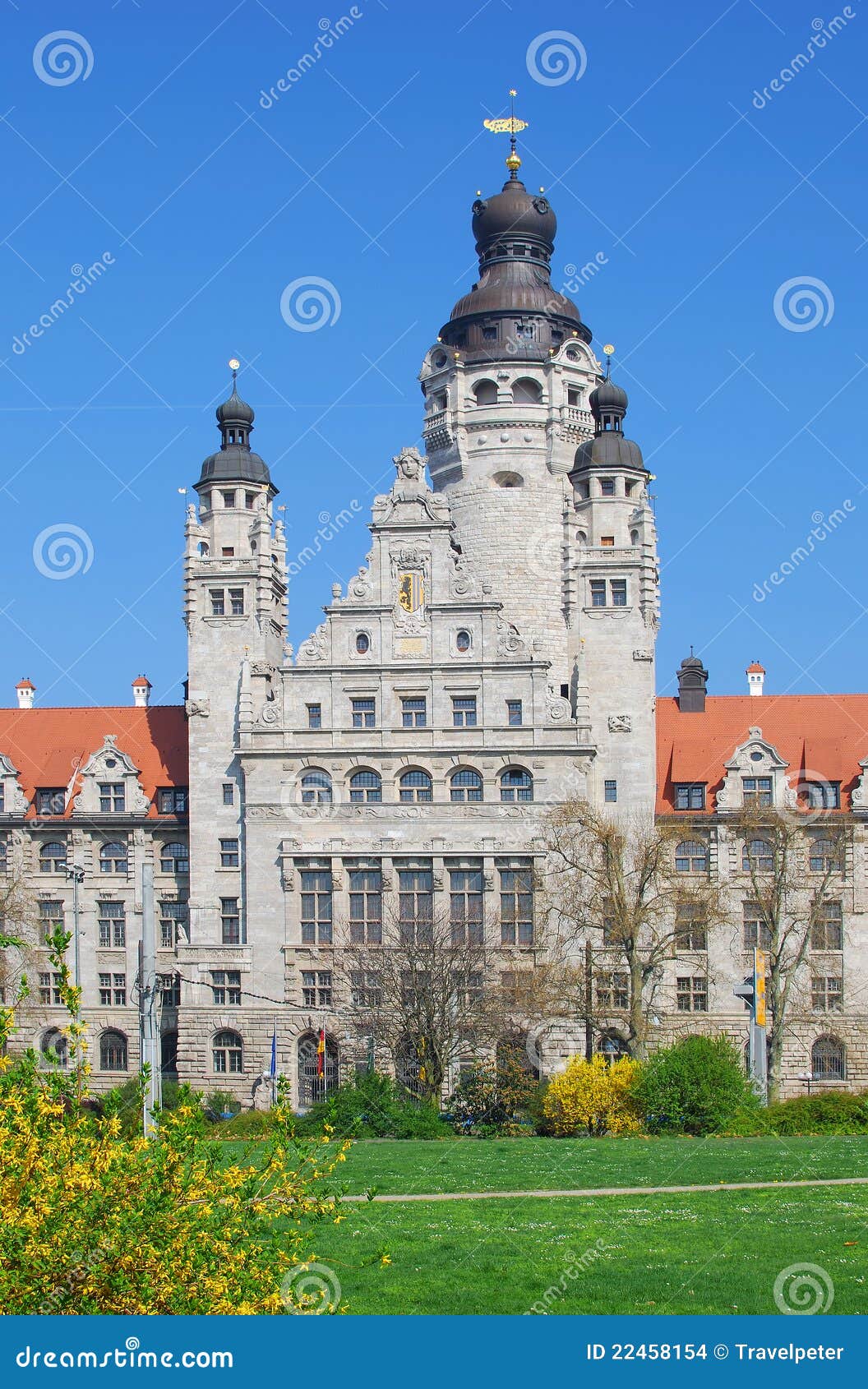 The new Town Hall,Leipzig stock photo. Image of city 22458154