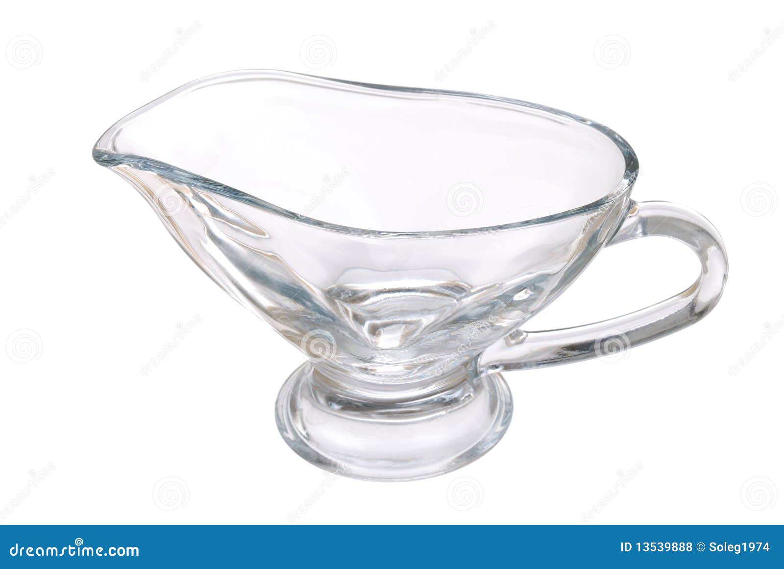 New Transparent Glass Pitcher On White Stock Photo - Image of handle