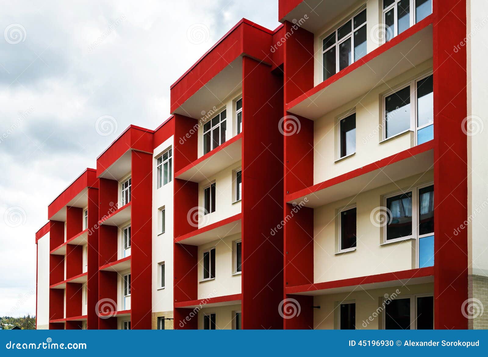 New Typical Economy Apartments Building Stock Photo Image of real