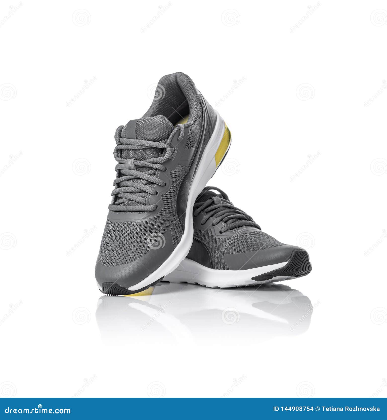 Unbranded Black Sport Running Shoes or Sneakers Isolated on White ...