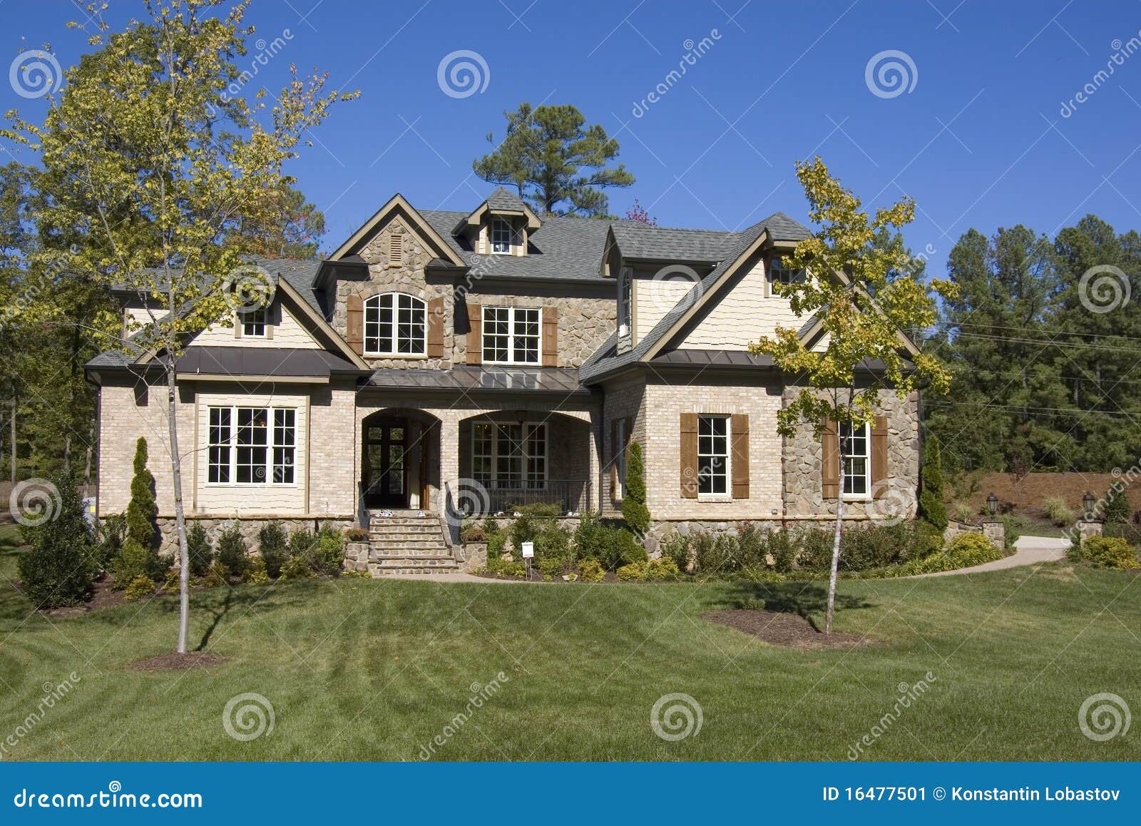 new upscale suburban house