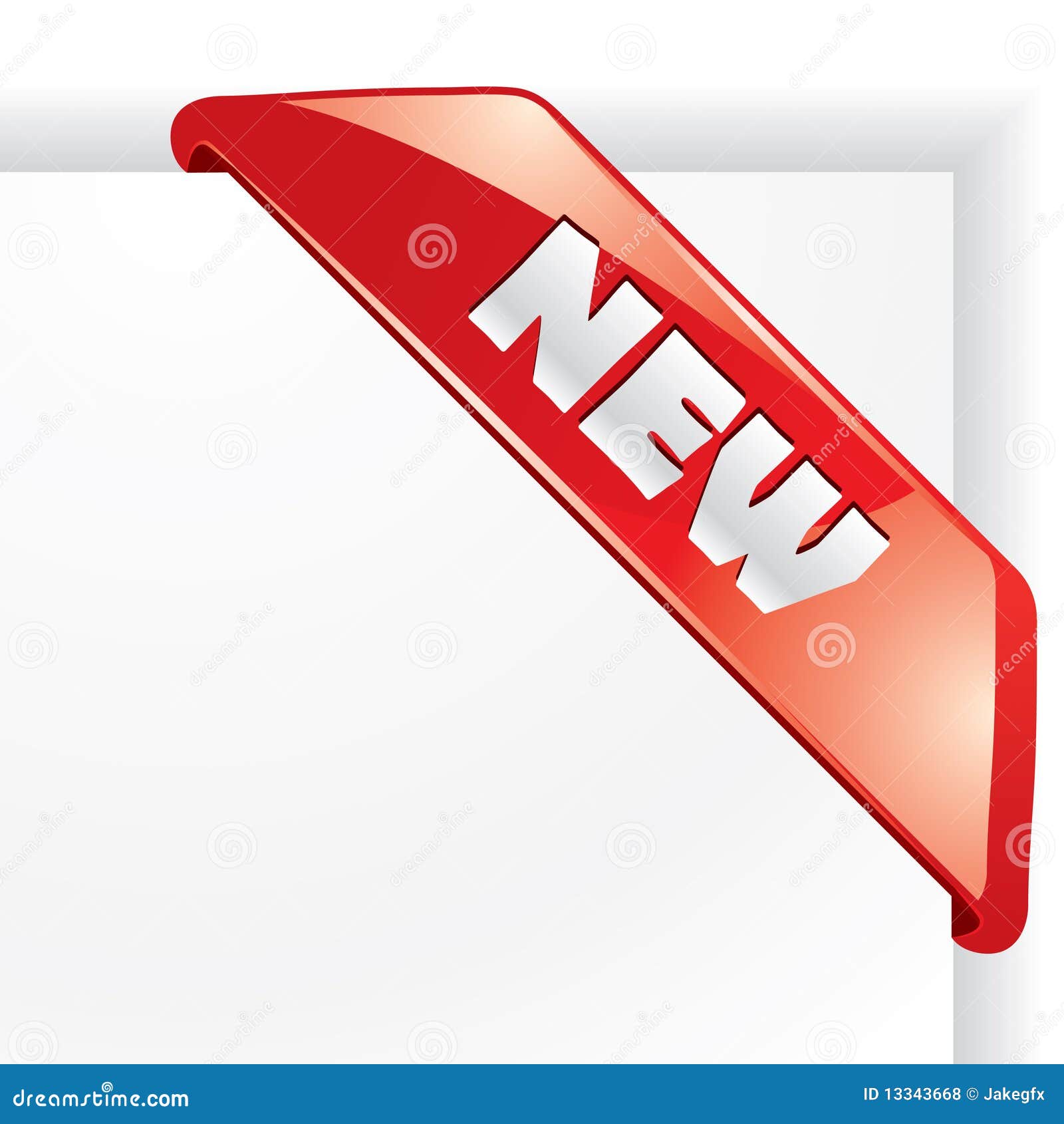 New vector corner. stock vector. Illustration of introduce 13343668