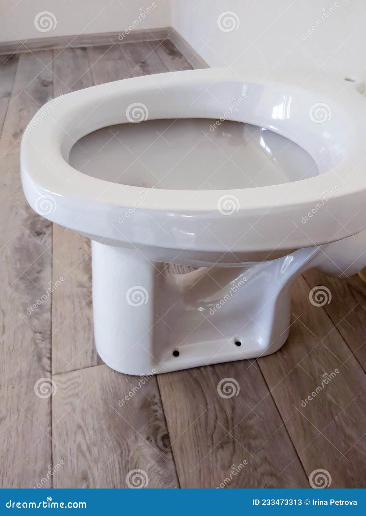 New White Toilet Bowl in the Bathroom Side View Stock Image - Image of  lavatory, bathroom: 233473313, image size:1200x1690
