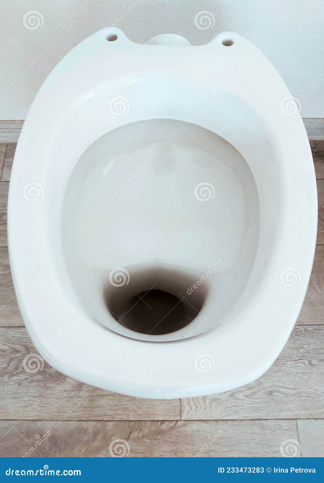 New White Toilet Bowl in the Bathroom Top View Stock Image Image of bowl, water 233473283