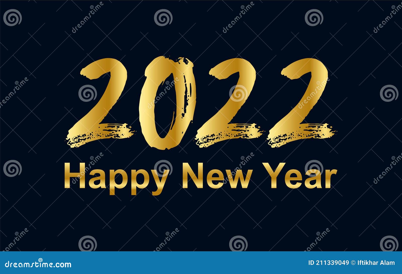 2022 New Year Banner, Happy New Year, 2022 New Year Banner with a Dark  Black Background with Gold Colour Text Stock Vector - Illustration of  invitation, greeting: 211339049